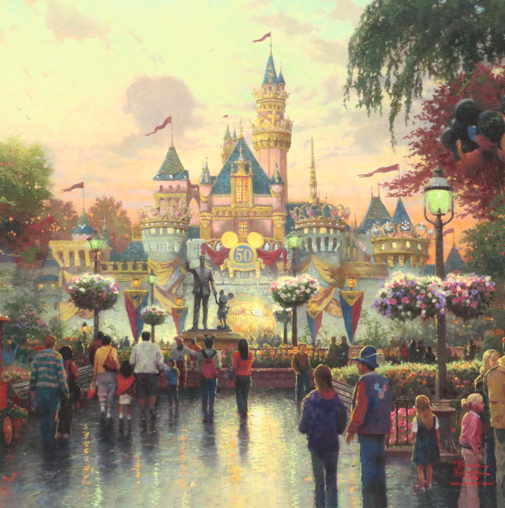 Thomas Kinkade Co. and Disney Giclées of Disneyland and "Princess and the Frog"