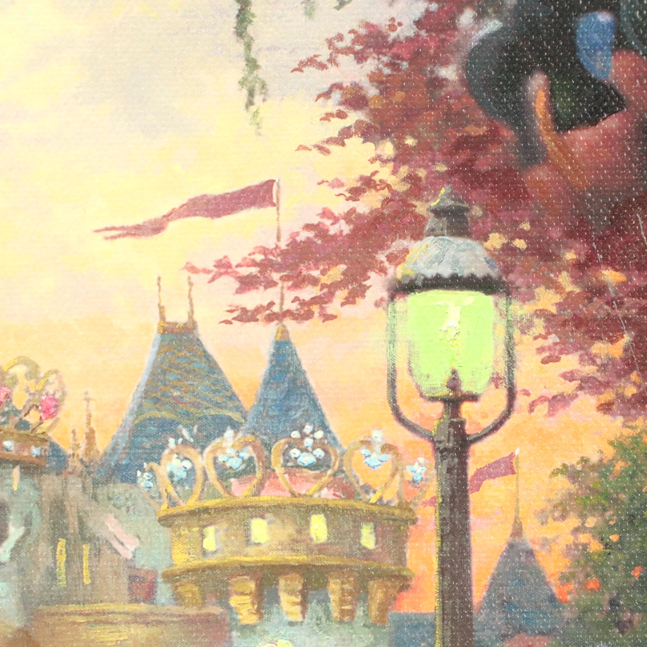 Thomas Kinkade Co. and Disney Giclées of Disneyland and "Princess and the Frog"