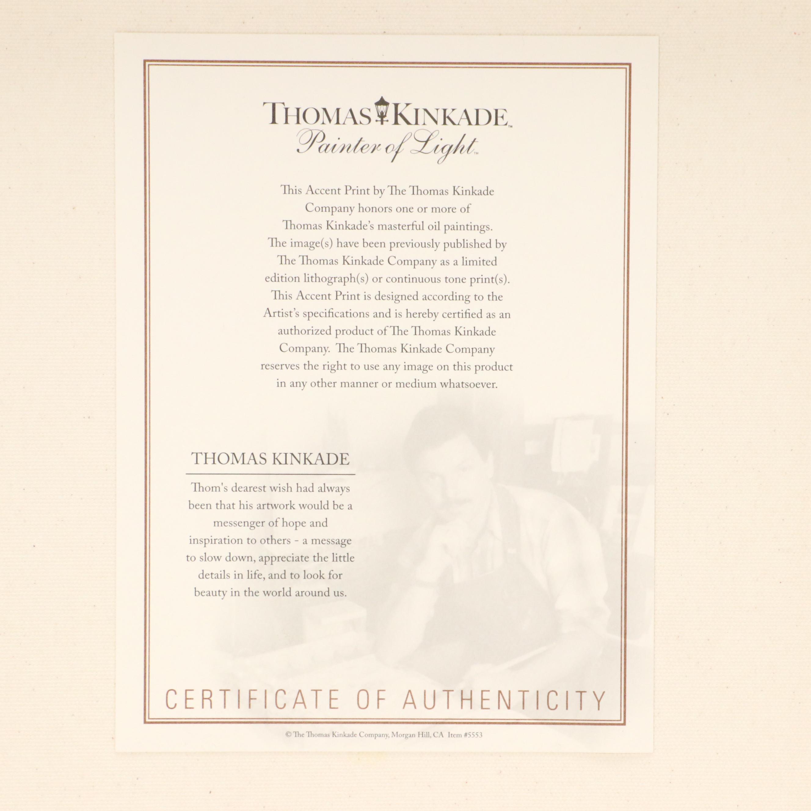 Thomas Kinkade Co. and Disney Giclées of Disneyland and "Princess and the Frog"