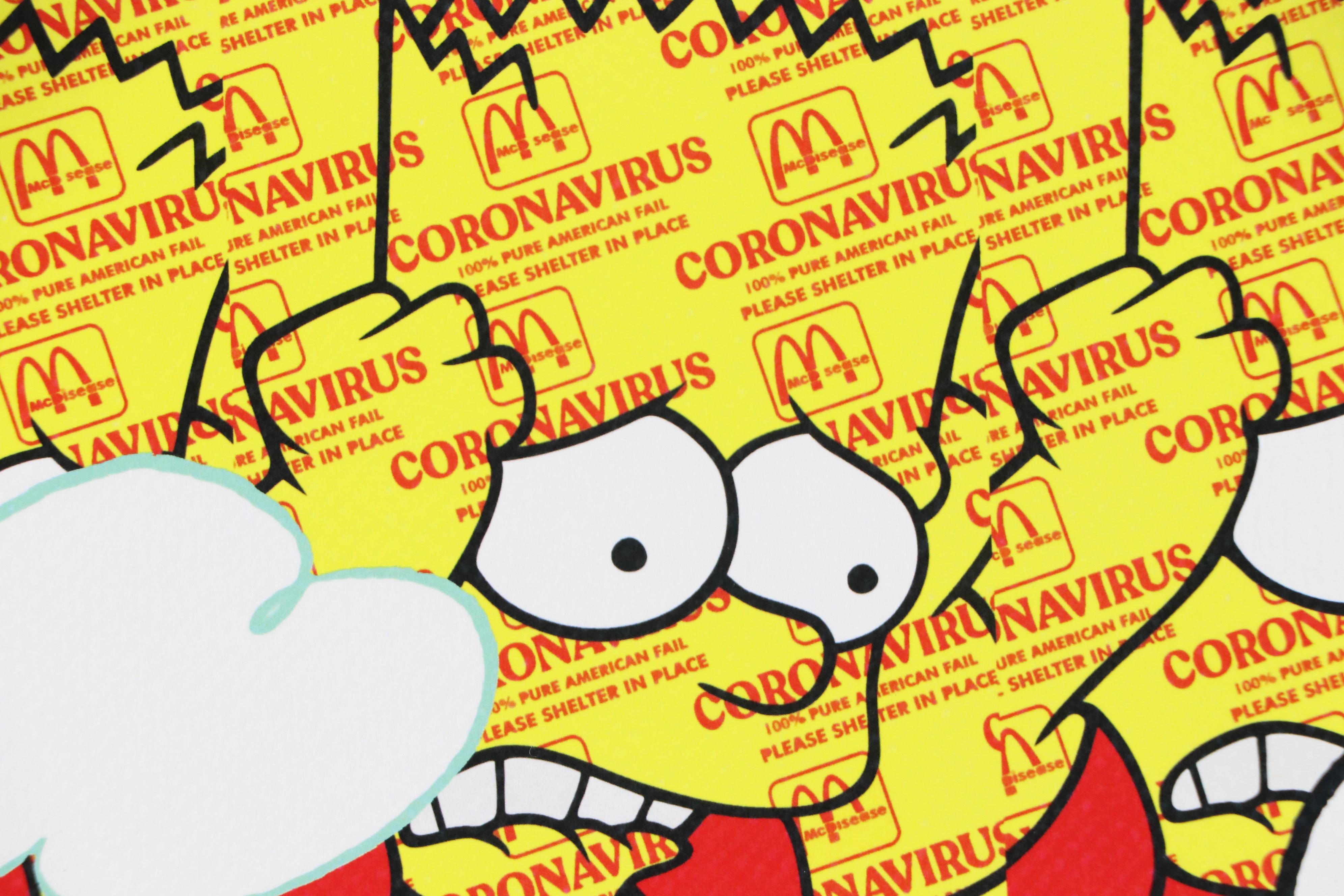 Death NYC Graphic Digital Print Homage to Peanuts x Simpsons x LV