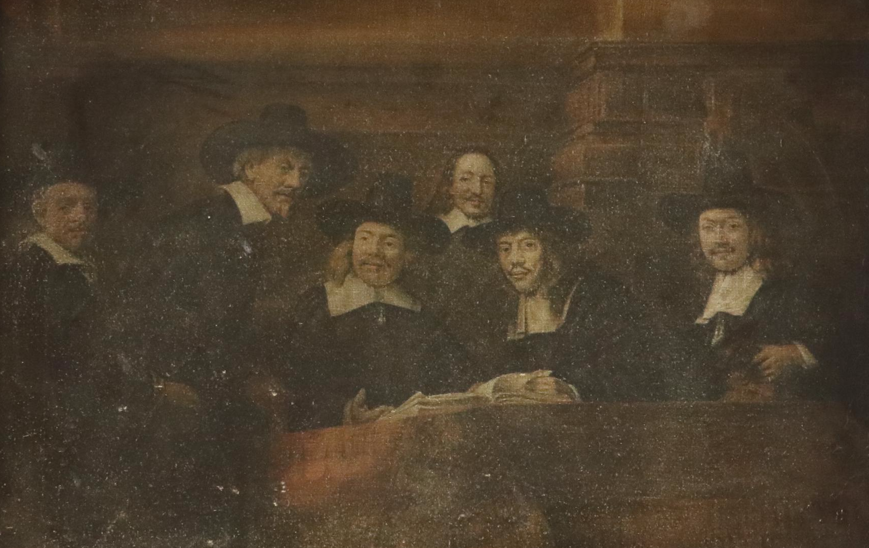 Oil Painting After Rembrandt "Syndics of the Drapers' Guild"