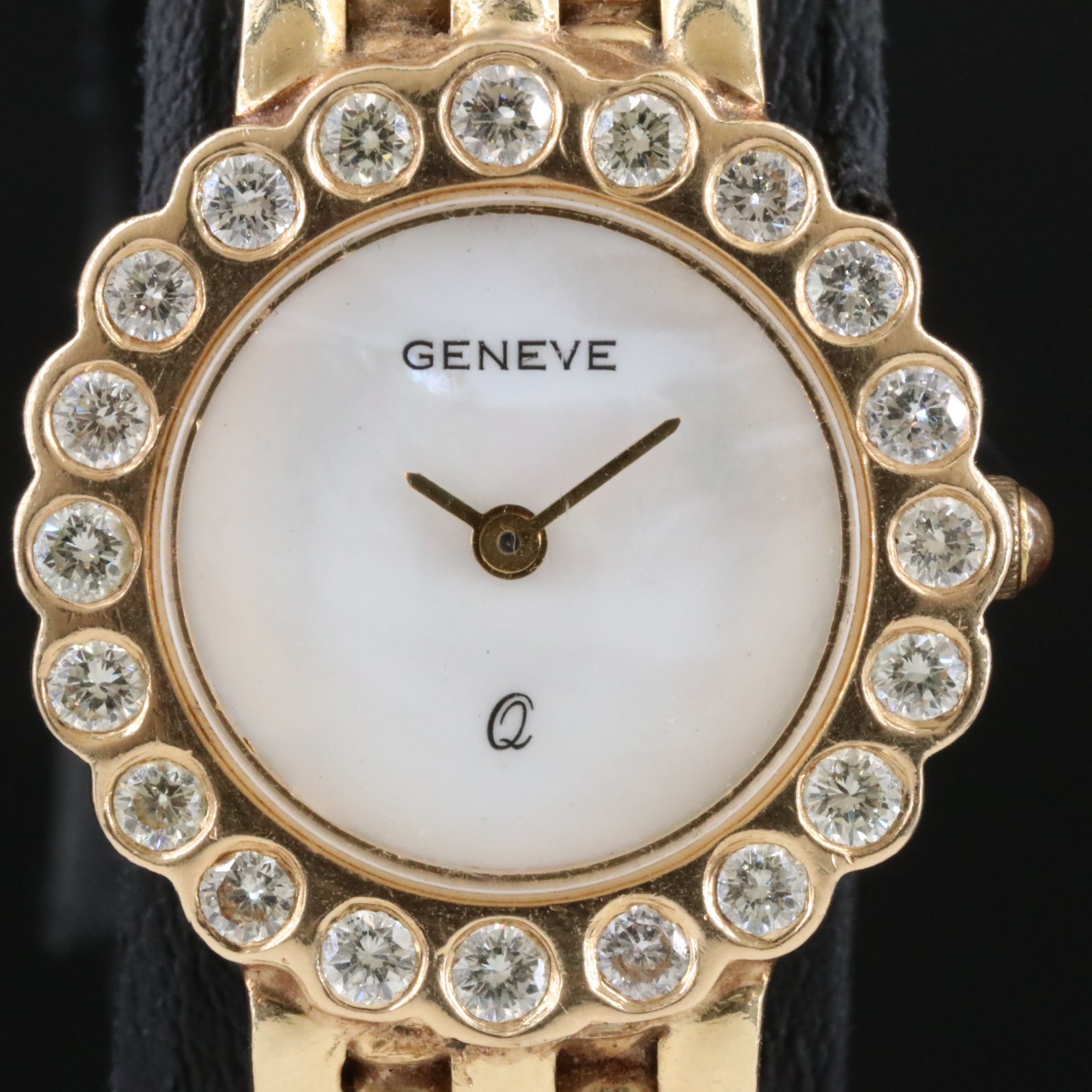 14K Geneve Q Diamond Watch