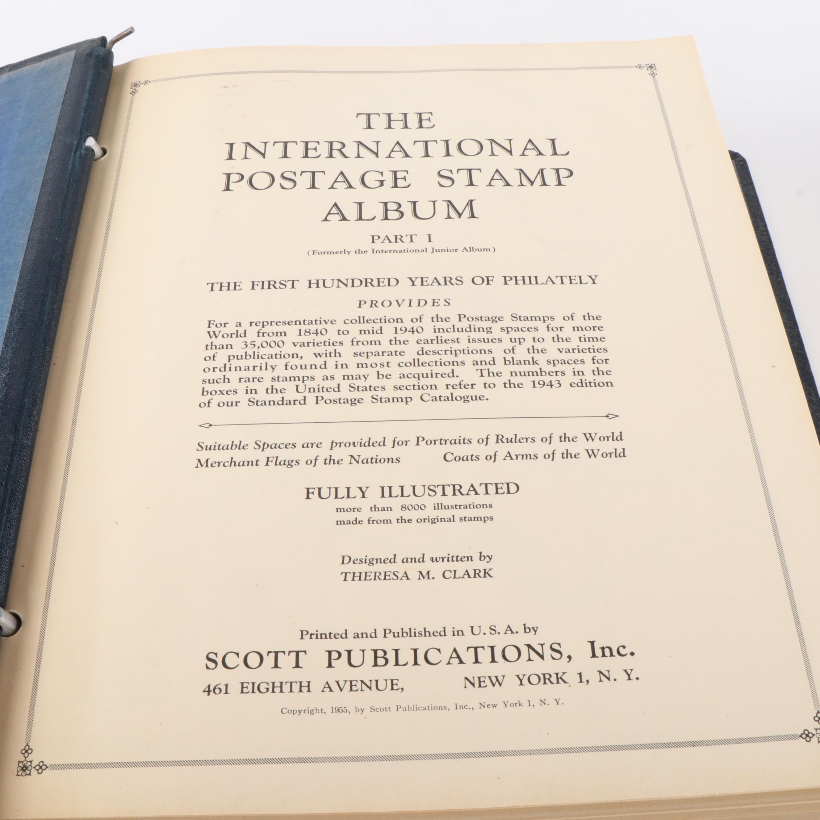 Four Albums of World Postage Stamps and Special Sets, Including Early Issues