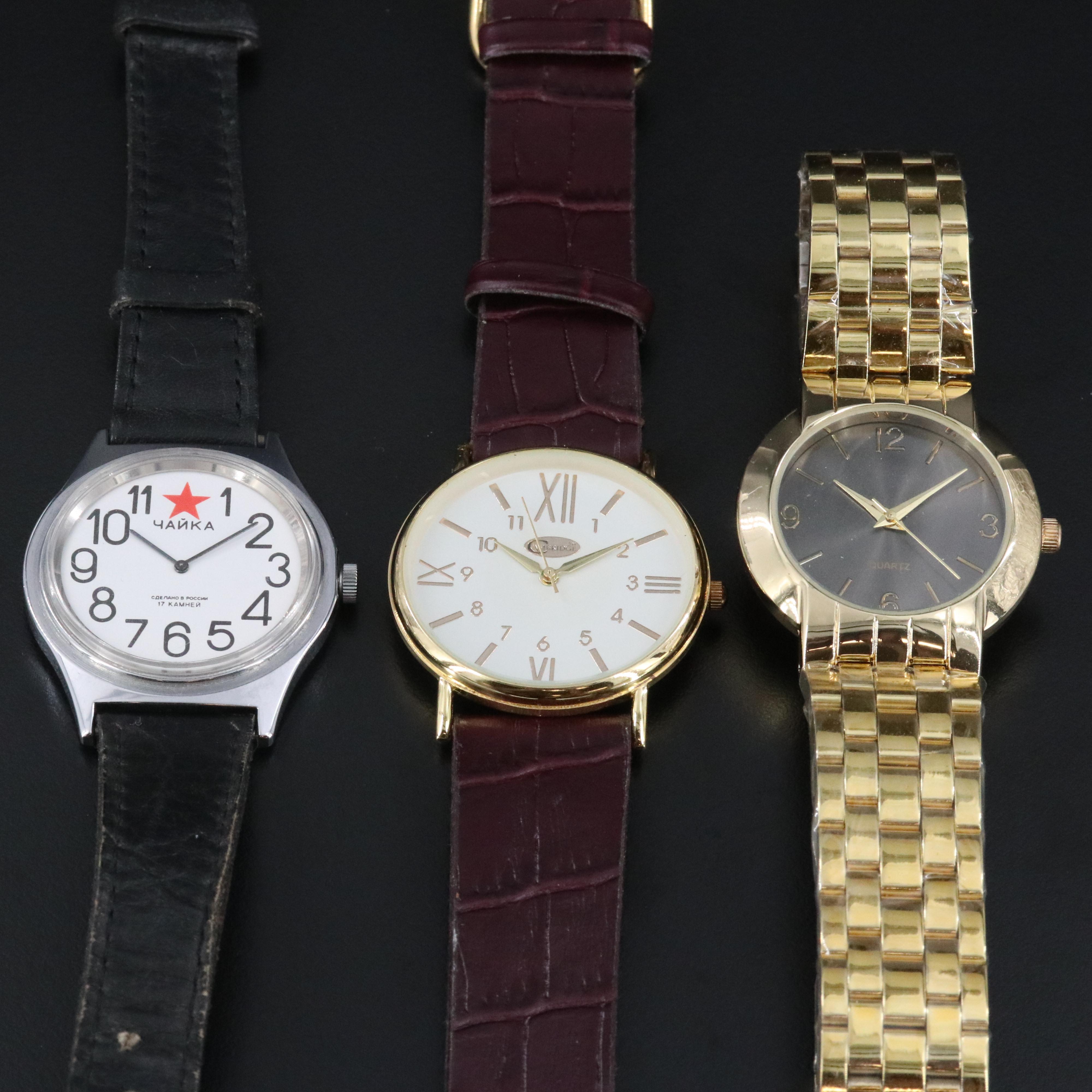 Chaika Red Star USSR 4 Anka Stem Wind and Quartz Watch Collection