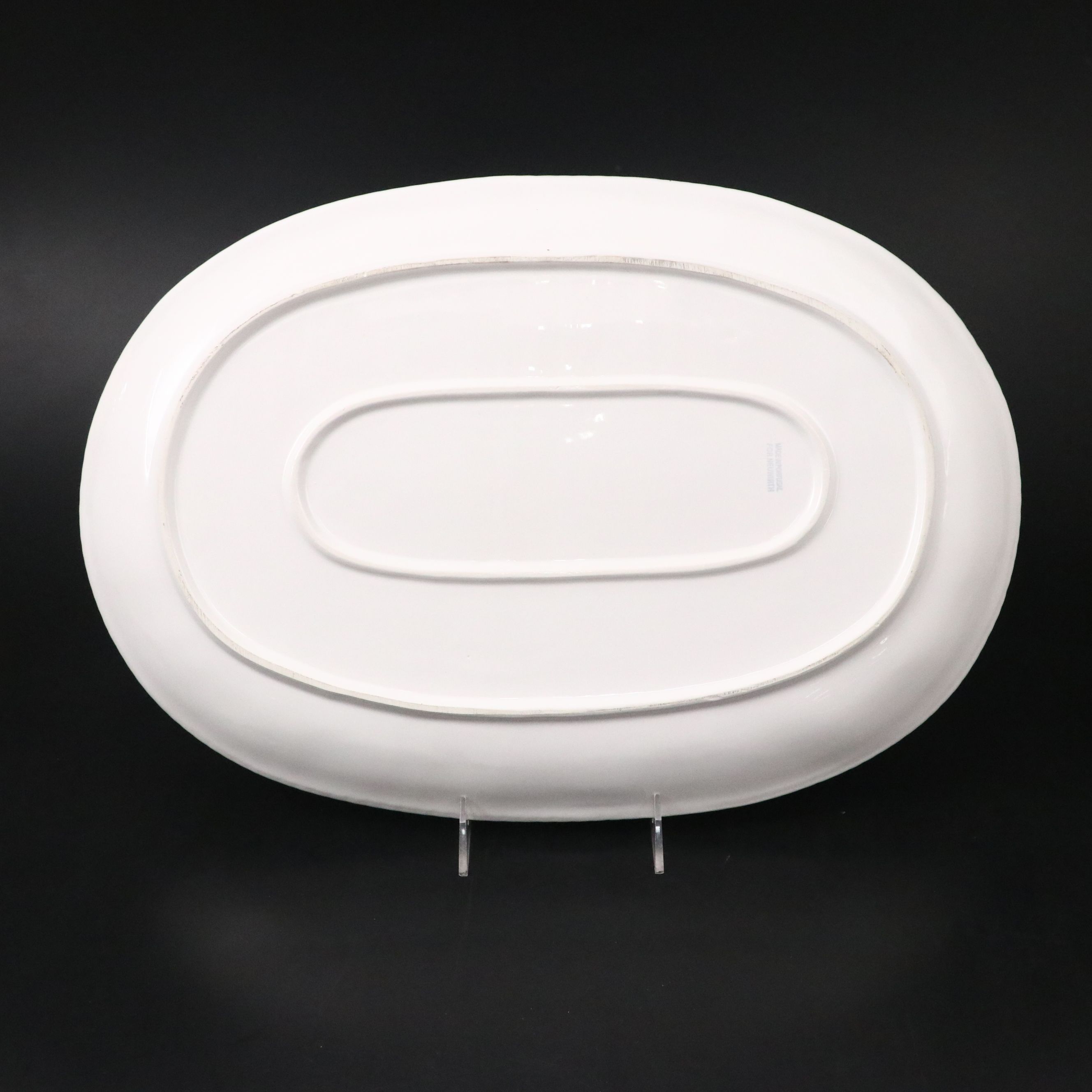 All-Clad Roaster and Turkey Forks with White Ceramic Trays