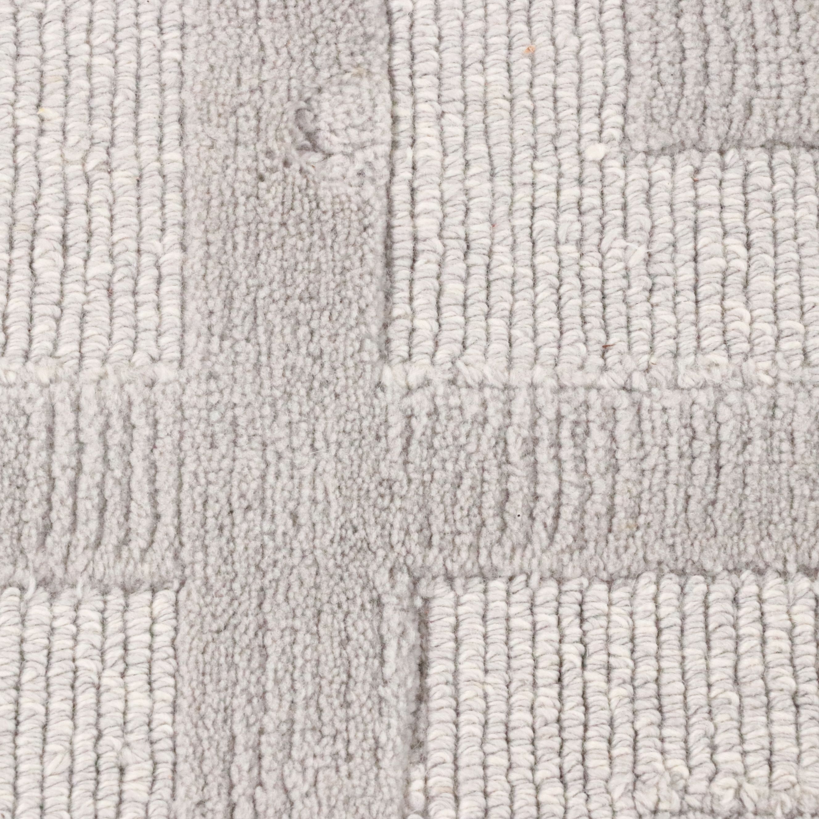 6'6 x 10' Hand-Knotted Mat The Basics "Marmara" Contemporary Area Rug