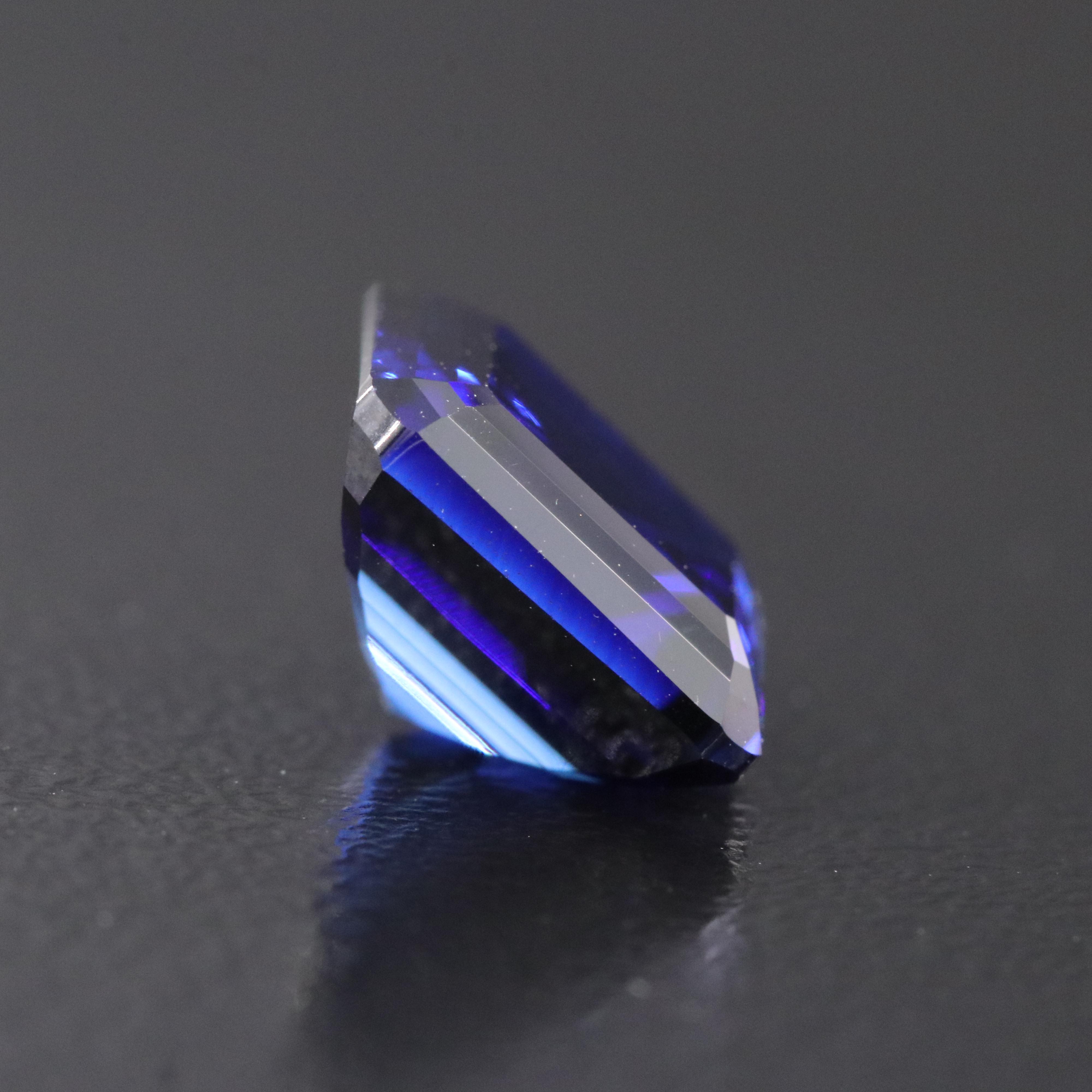 Loose 4.84 CT Lab Grown Sapphire