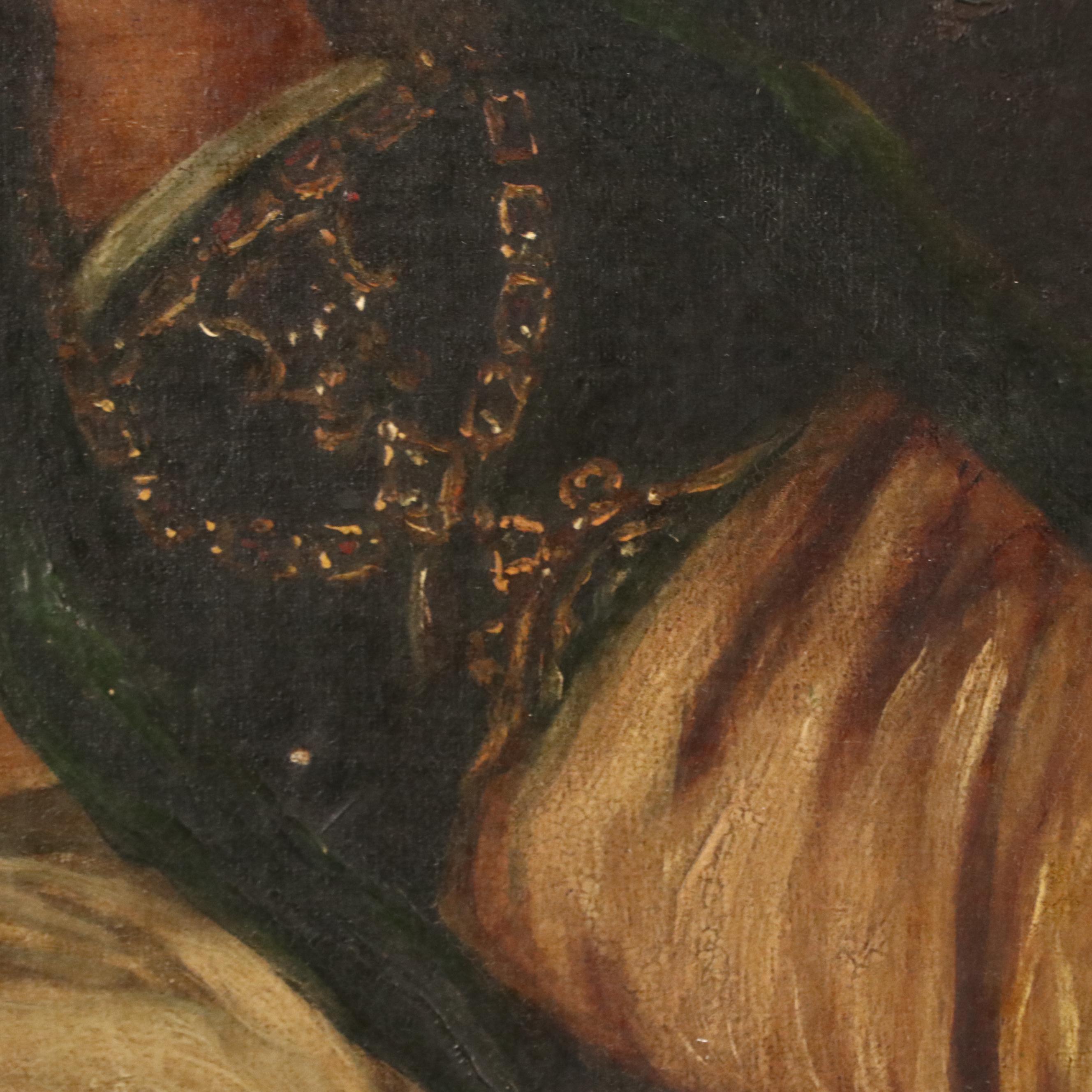 Romantic Movement Genre Oil Painting, 19th Century