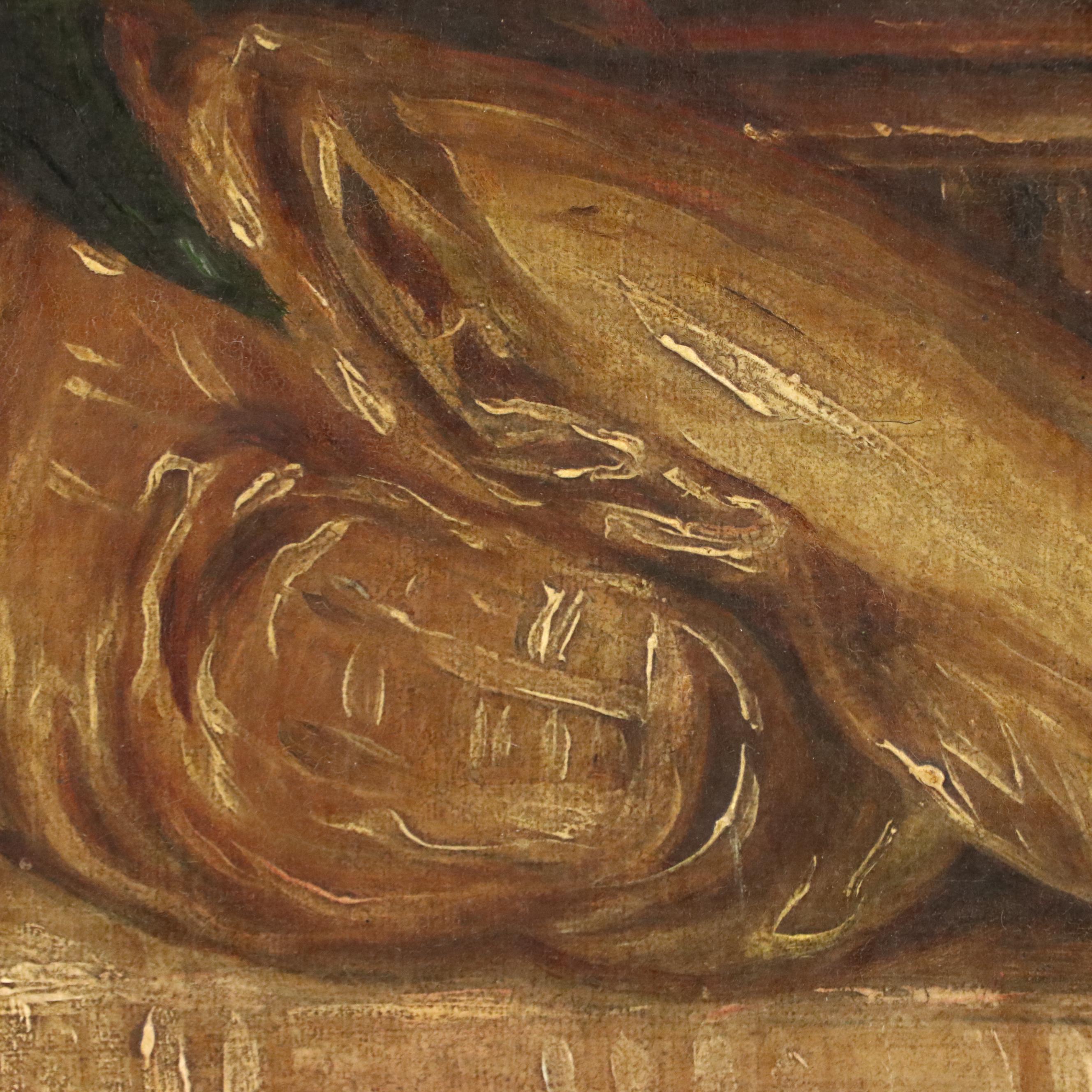 Romantic Movement Genre Oil Painting, 19th Century