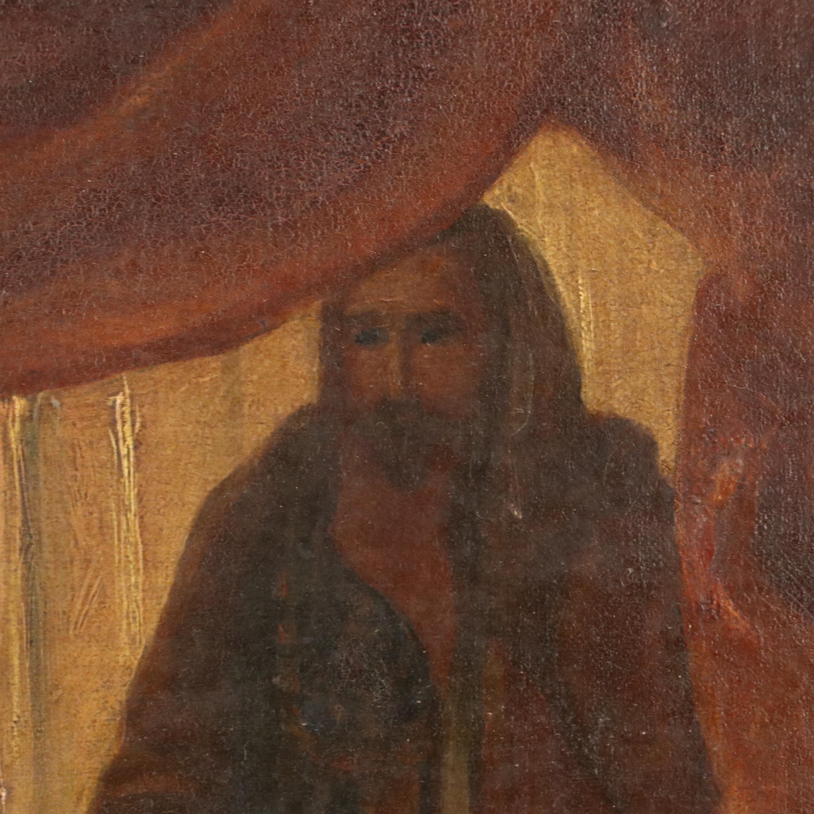 Romantic Movement Genre Oil Painting, 19th Century