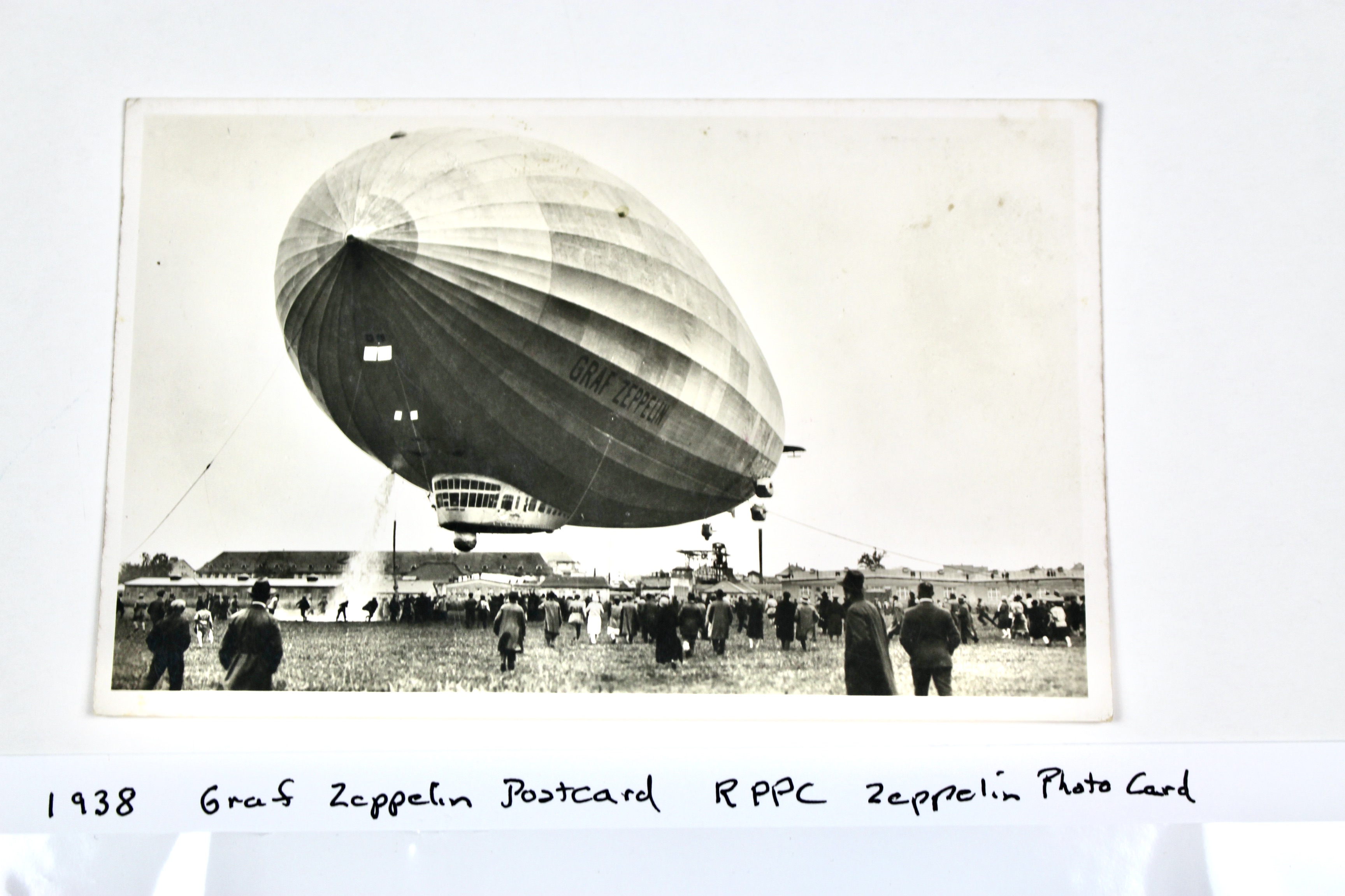 1938 Graf Zeppelin Real Photo Postcard