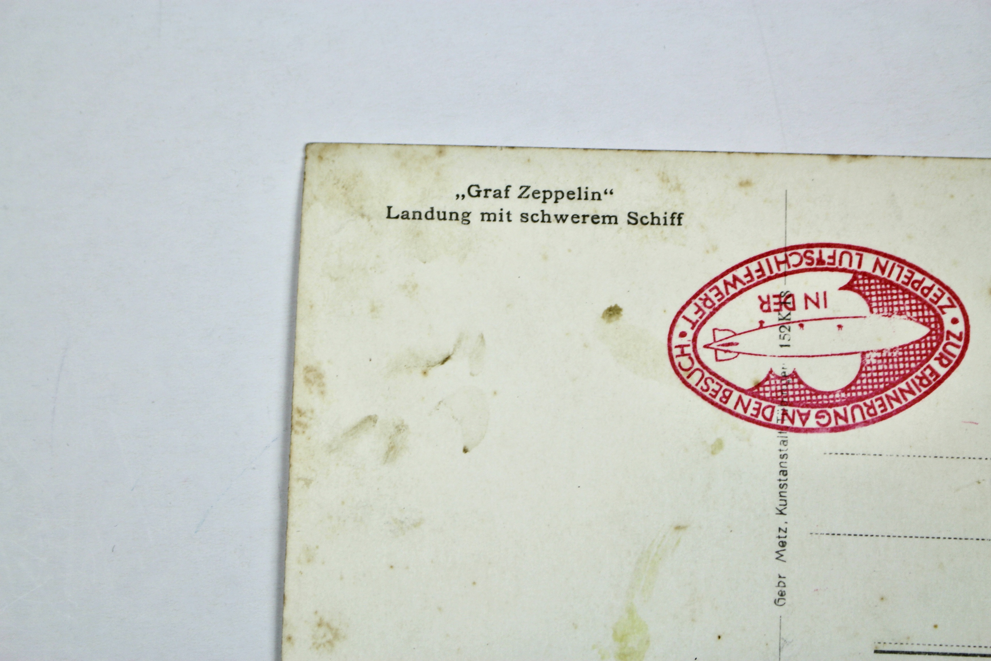 1938 Graf Zeppelin Real Photo Postcard