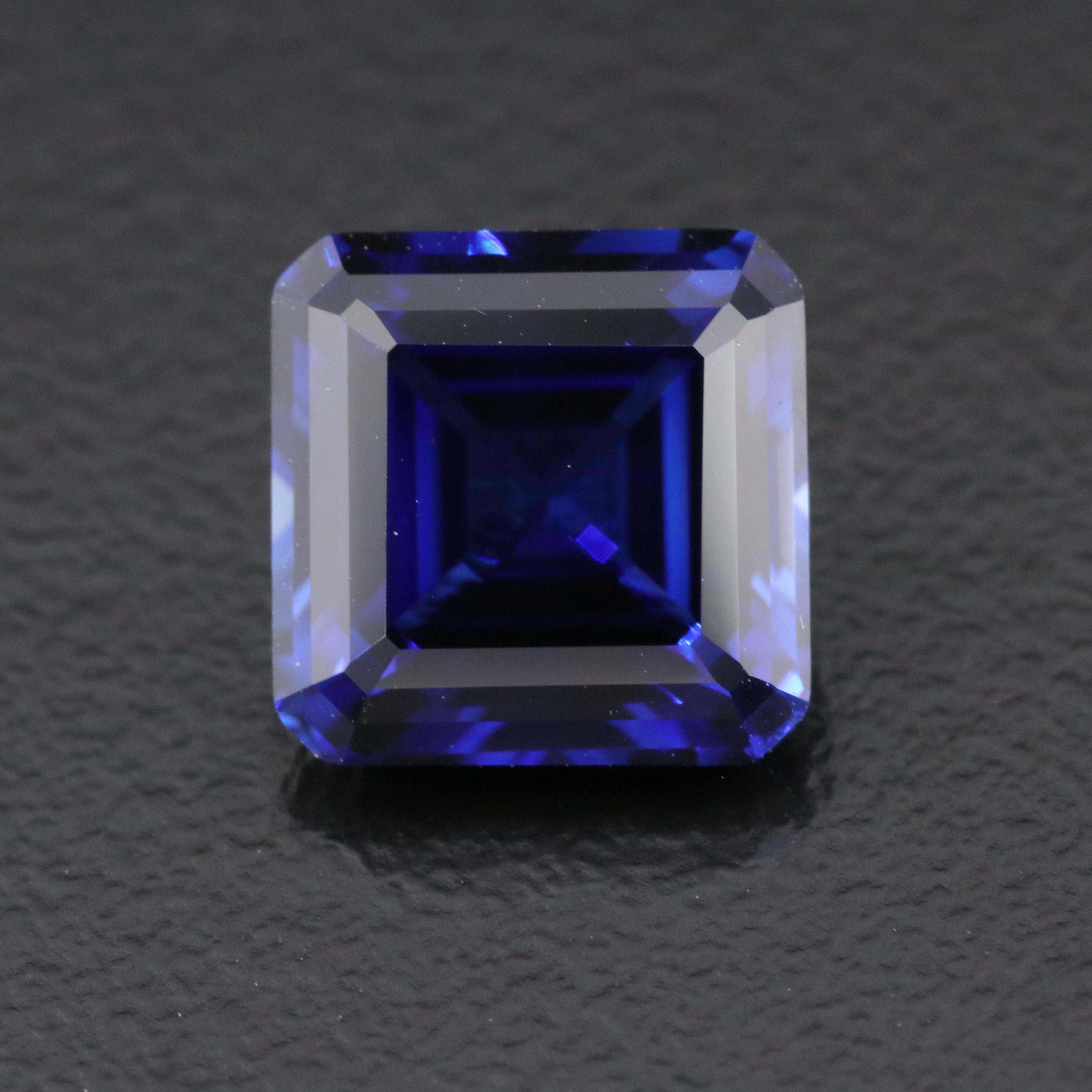 Loose 4.84 CT Lab Grown Sapphire