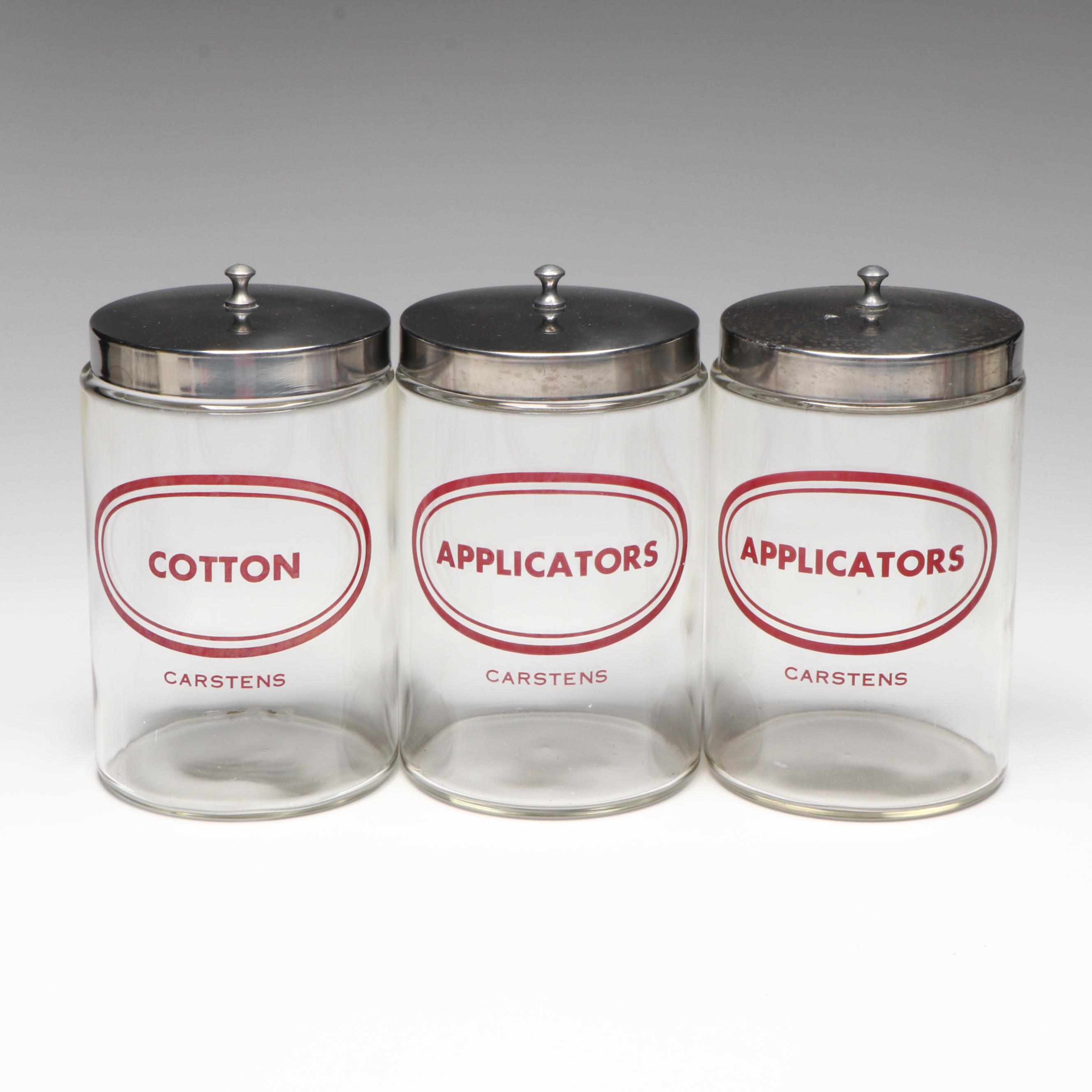 Carstens Glass Medical Equipment Jars