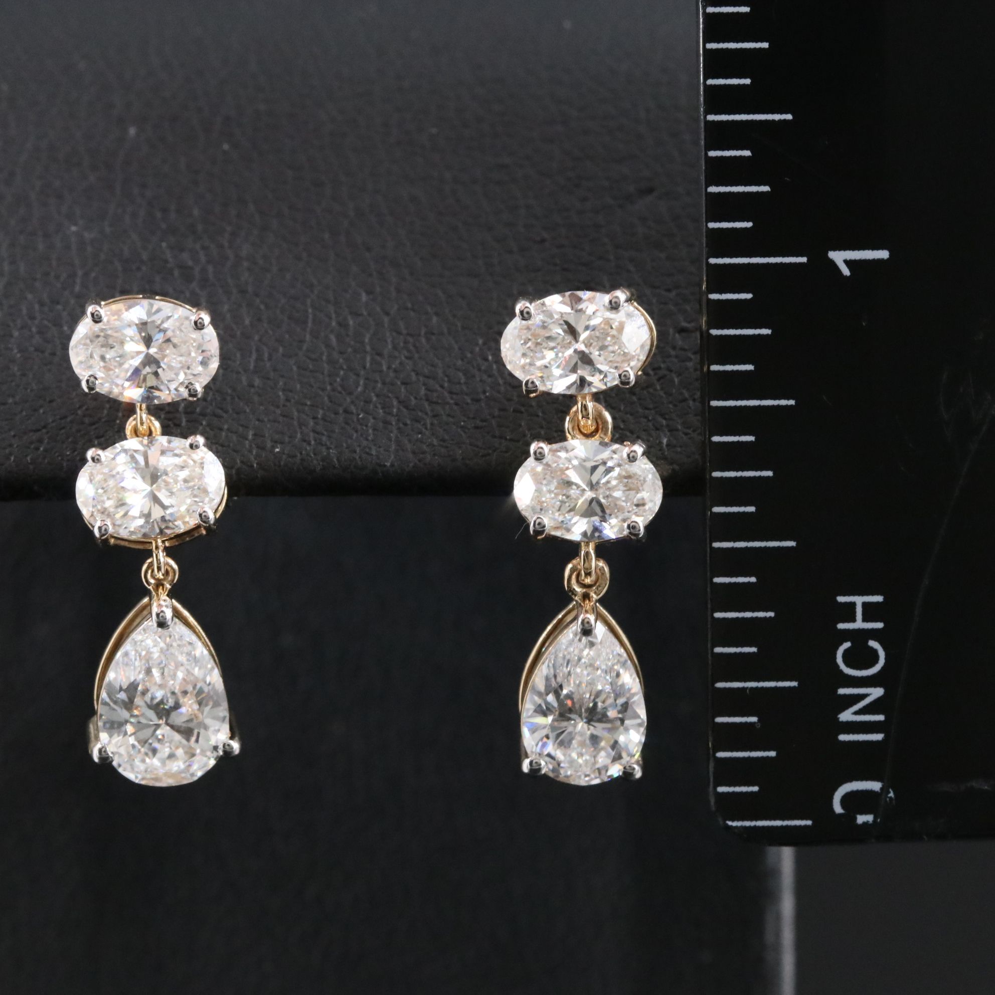 14K 4.57 CTW Lab Grown Diamond Earrings