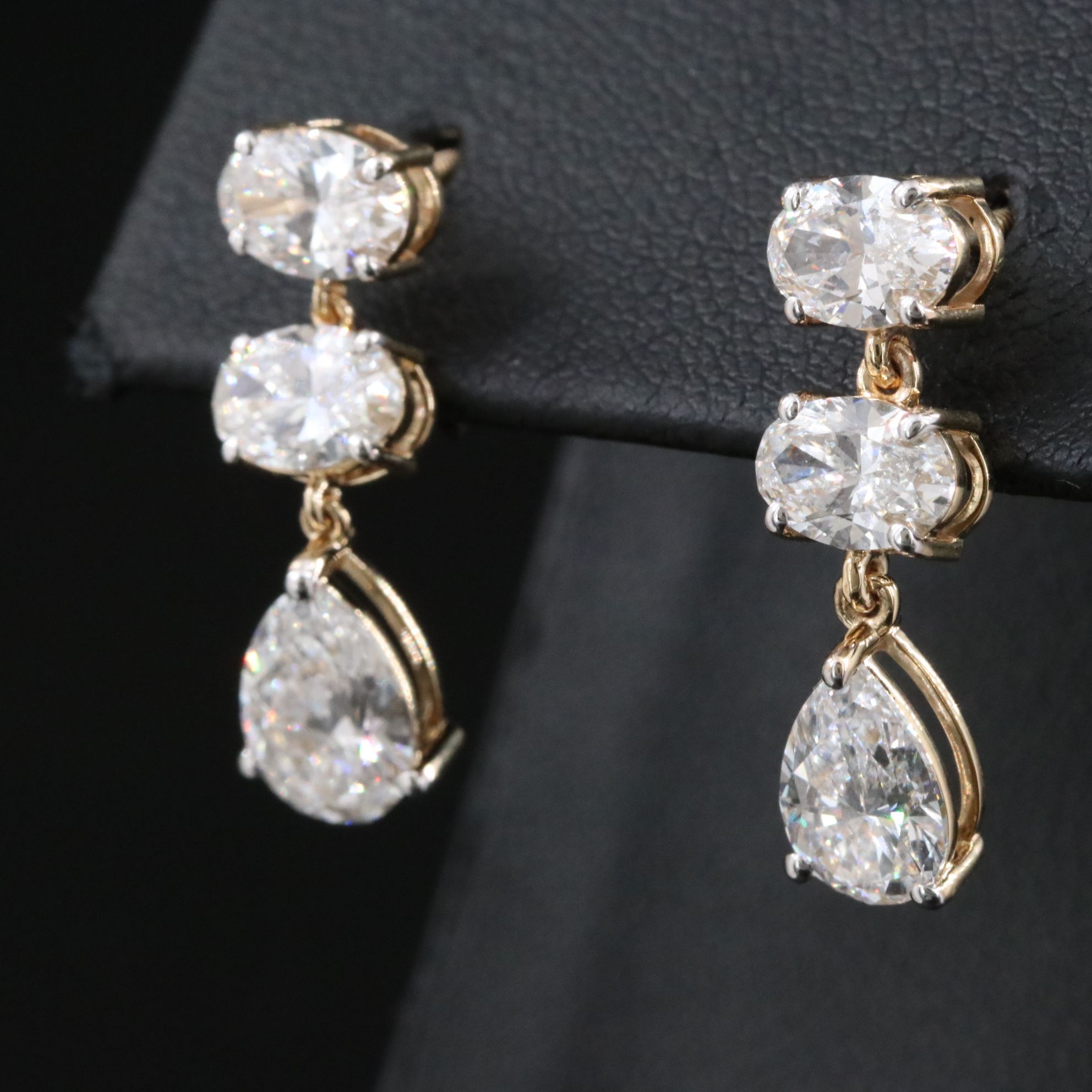14K 4.57 CTW Lab Grown Diamond Earrings