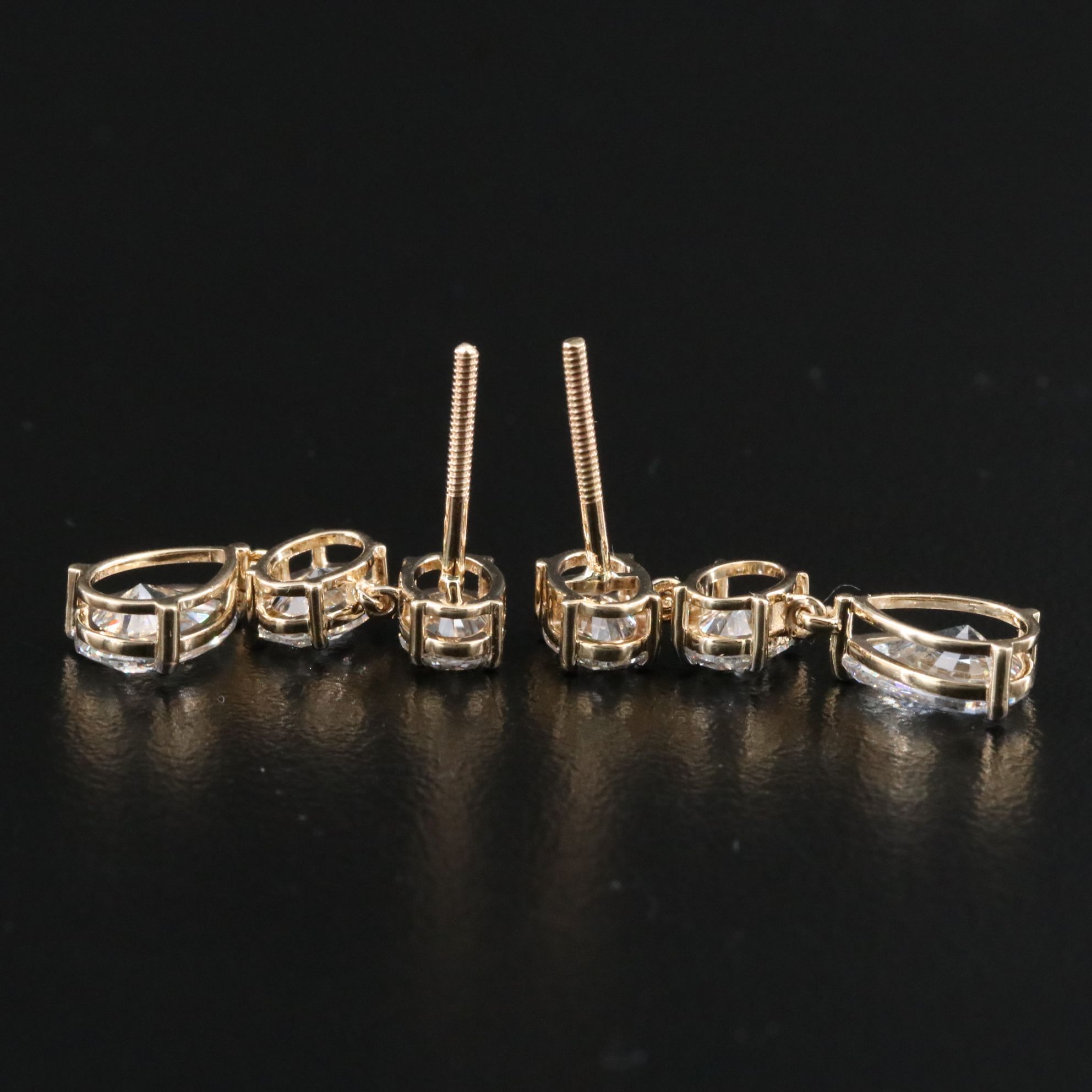 14K 4.57 CTW Lab Grown Diamond Earrings