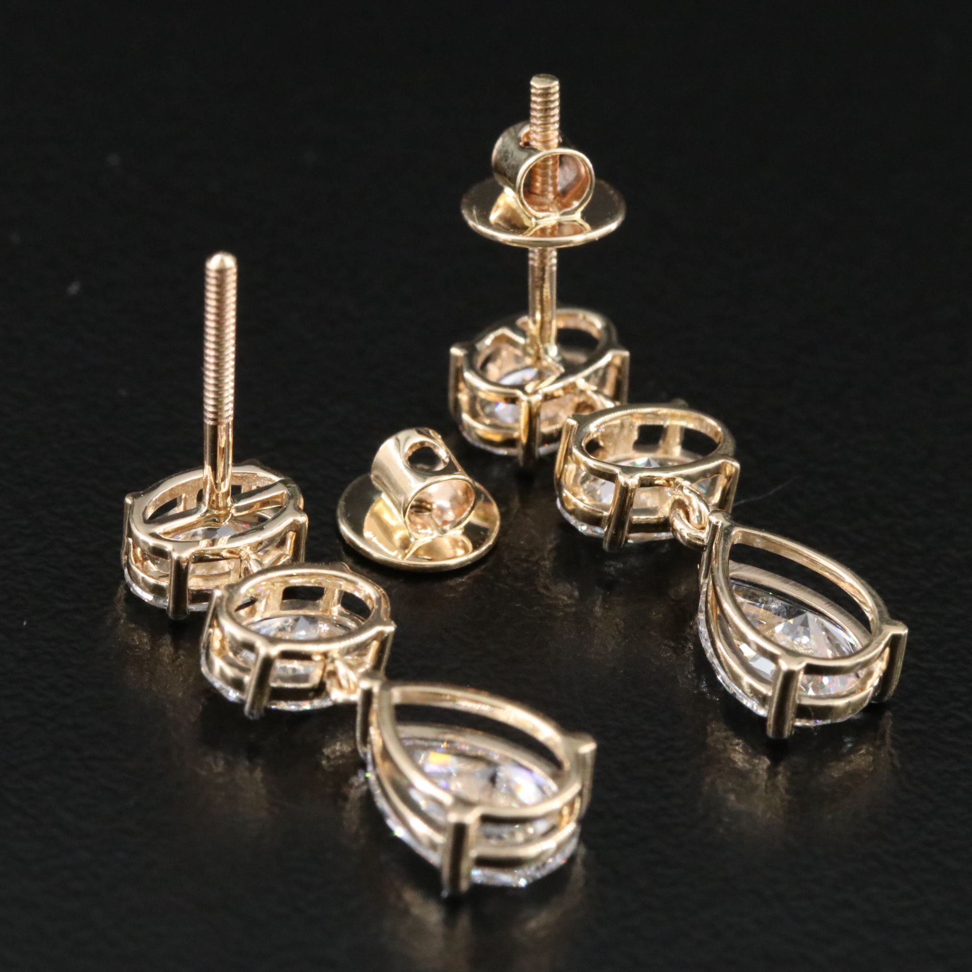 14K 4.57 CTW Lab Grown Diamond Earrings