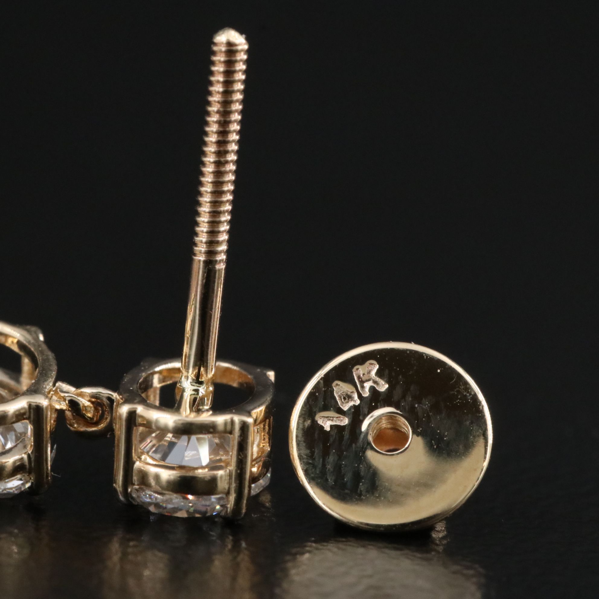 14K 4.57 CTW Lab Grown Diamond Earrings