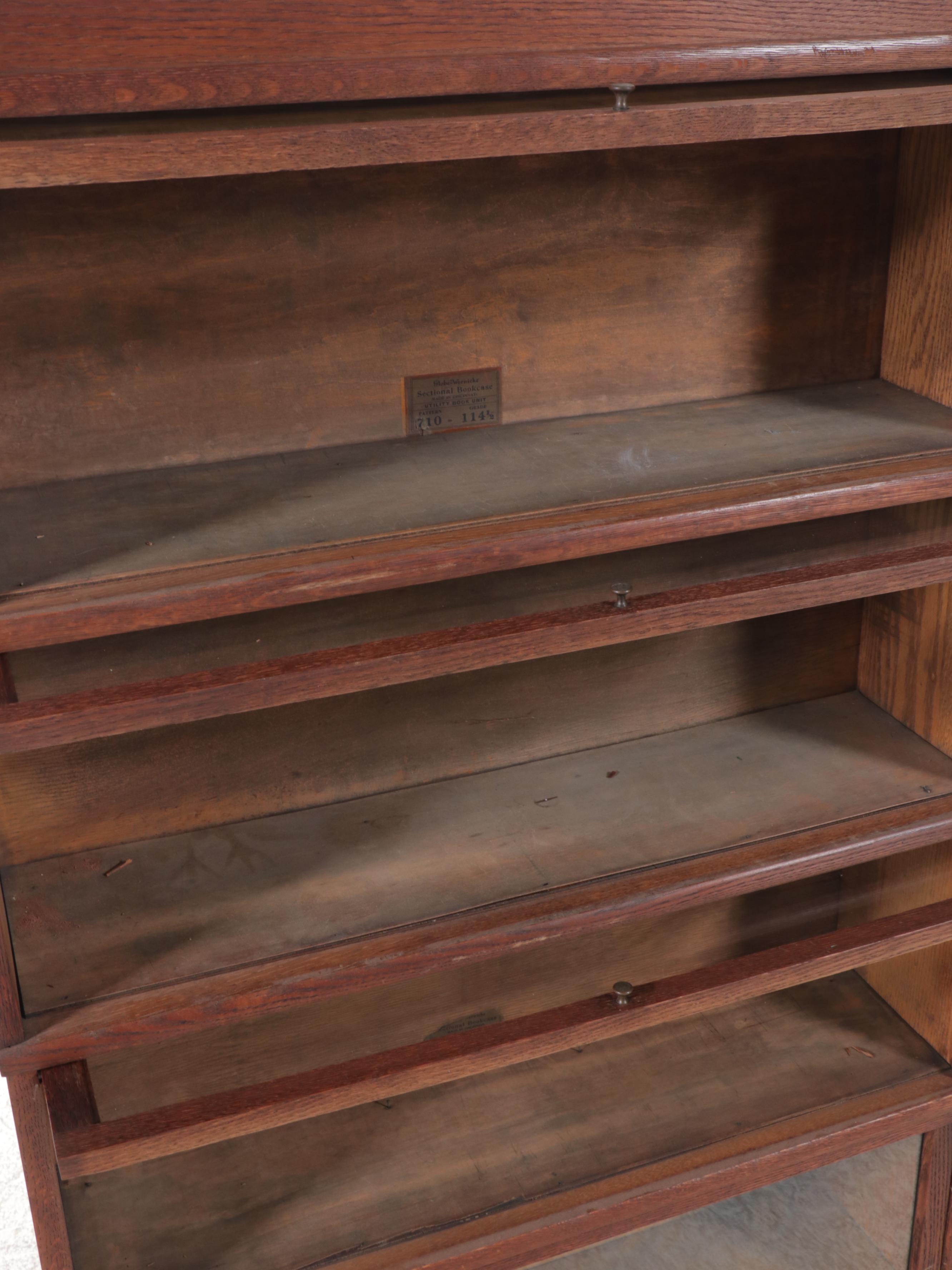 Globe-Wernicke Quartersawn Oak Barrister's Bookcase