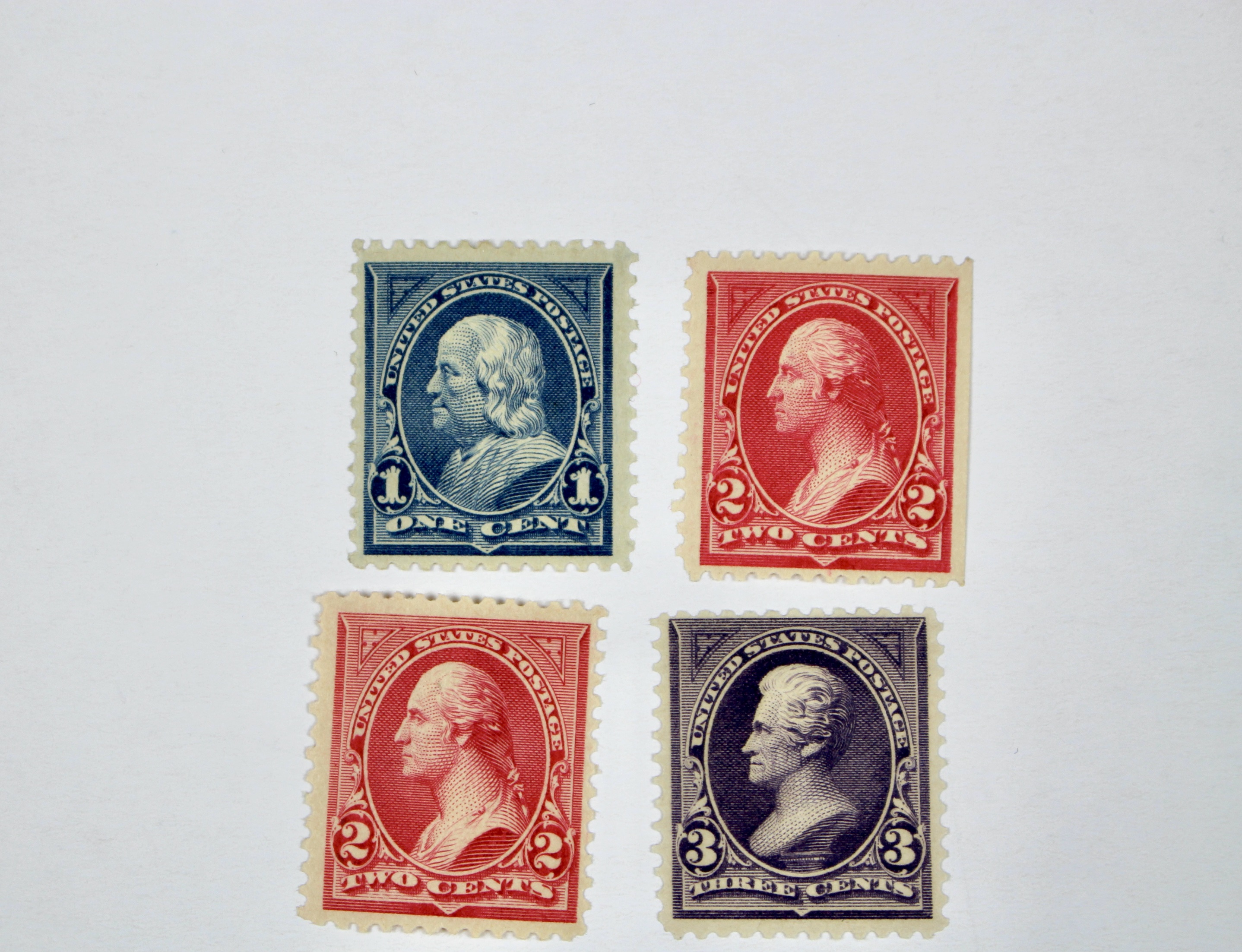 Eighteen Different Mint Condition U.S. Postage Stamps, Scott 264 to 339