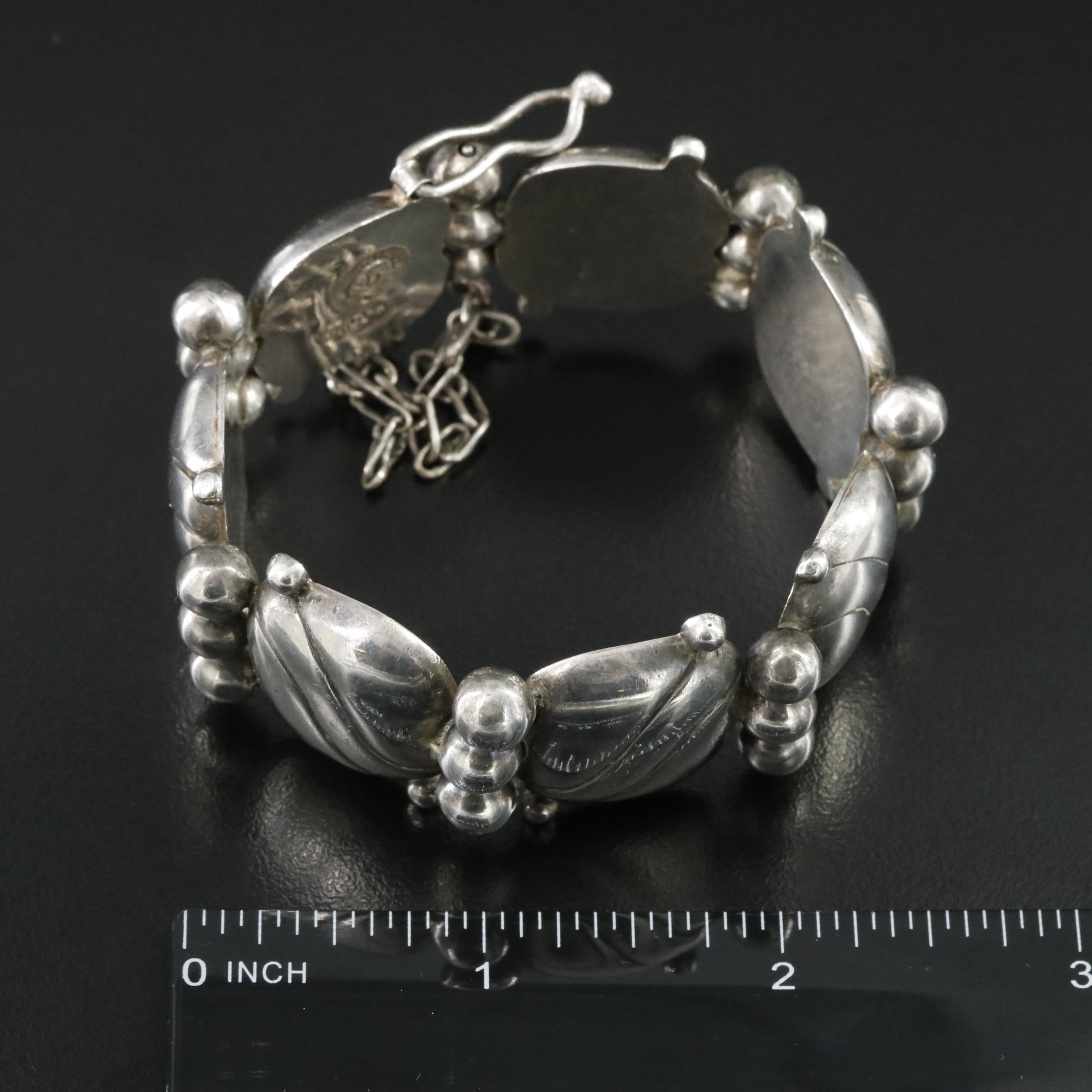William Spratling Sterling Panel Bracelet