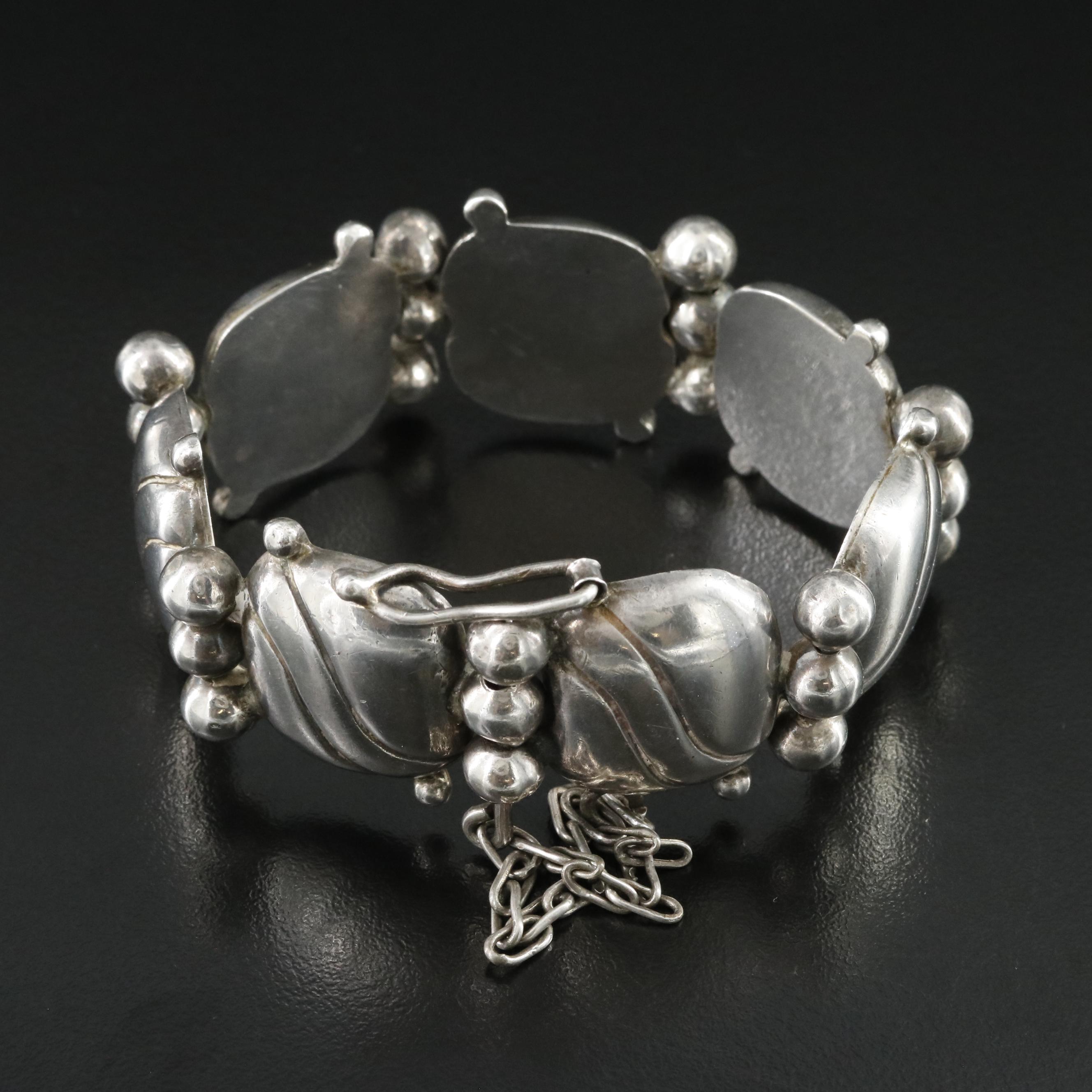 William Spratling Sterling Panel Bracelet