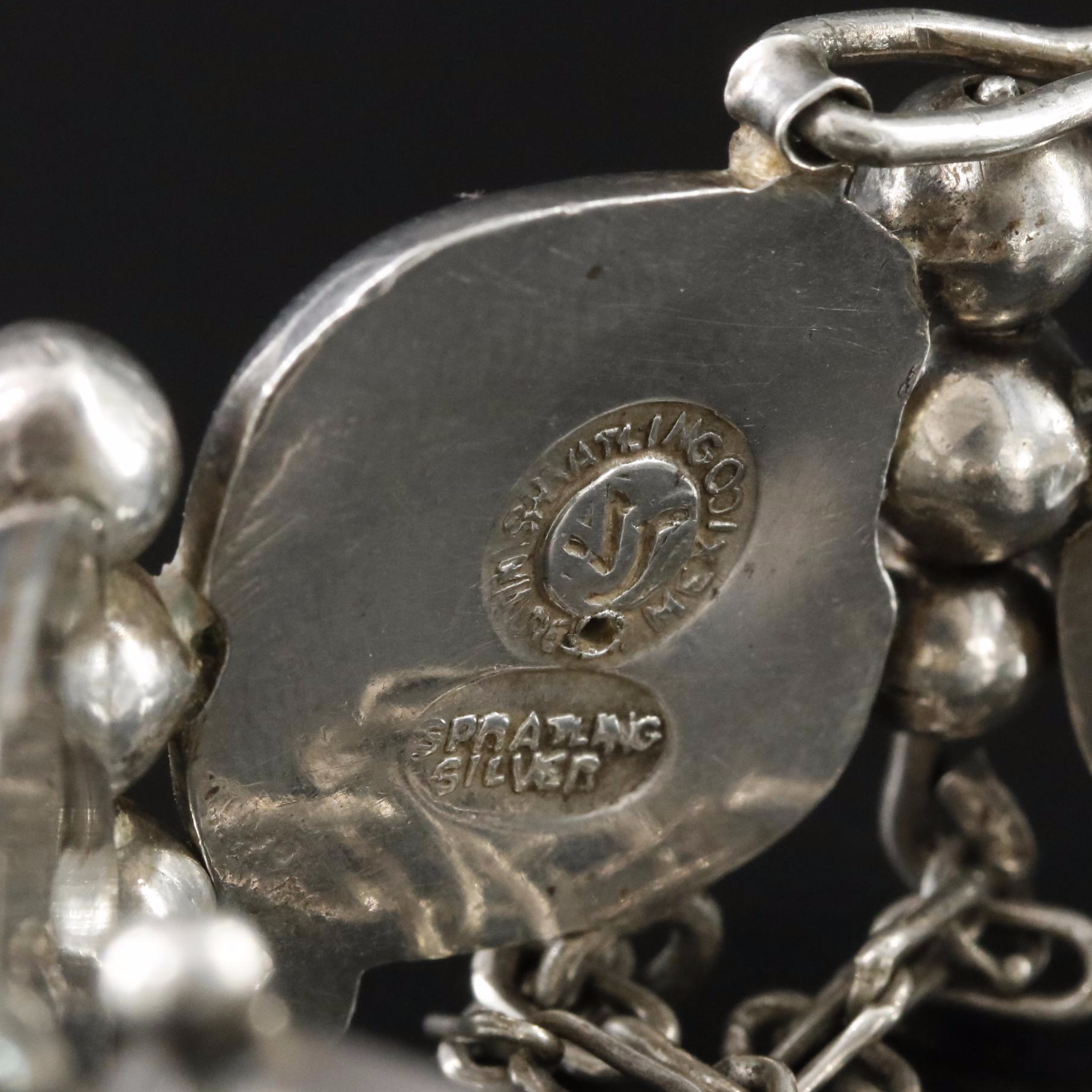 William Spratling Sterling Panel Bracelet