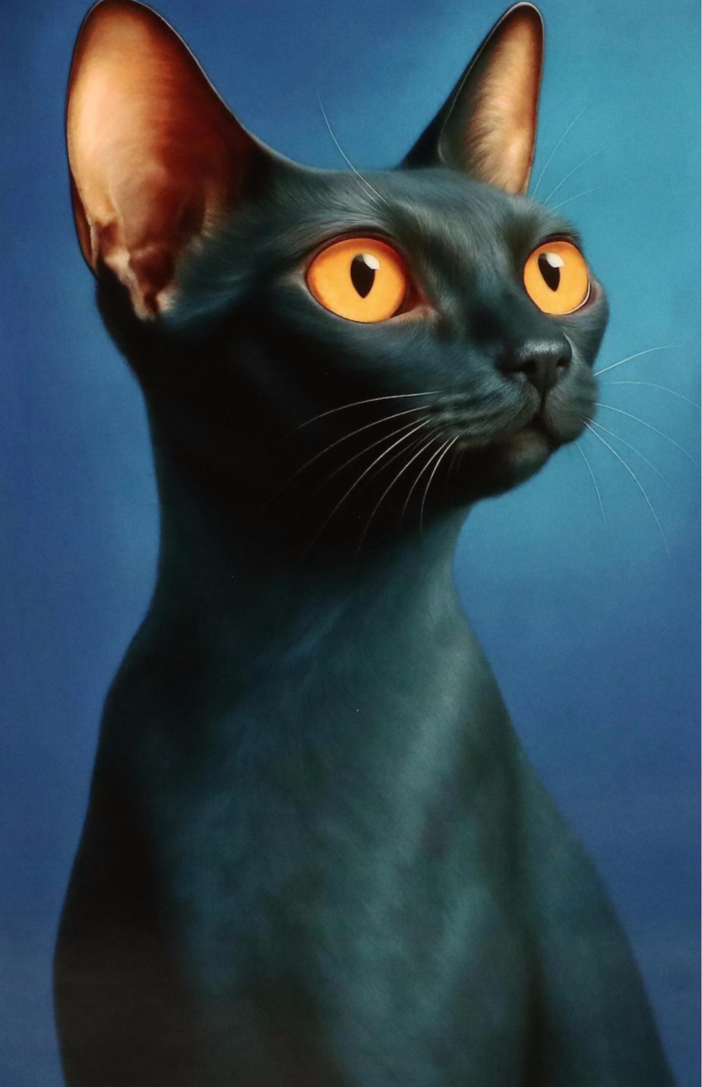 Slim Cat Productions Cat Portrait Giclée "Thorne," 2025