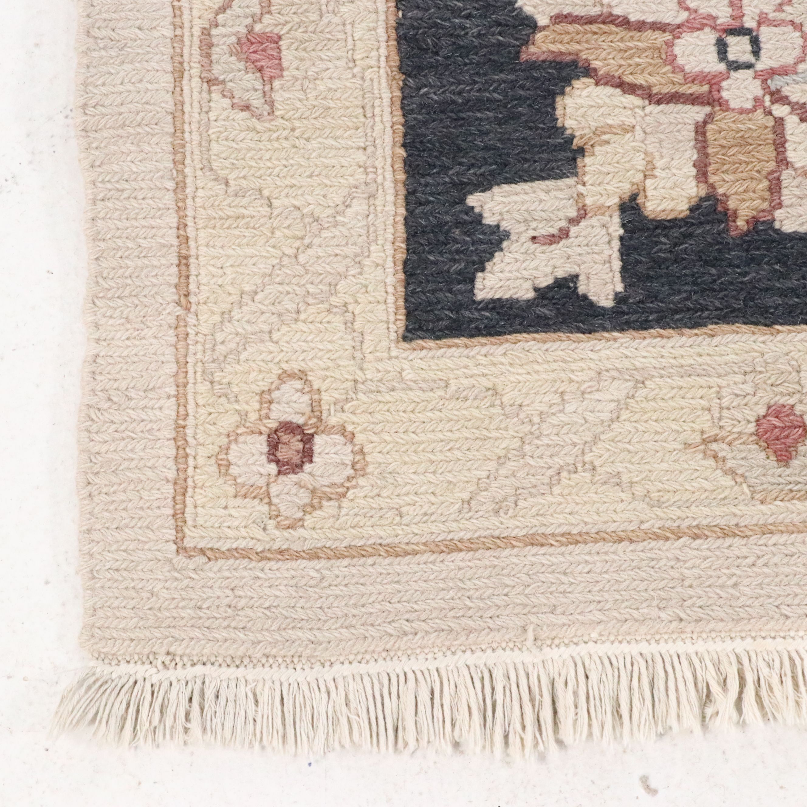 8'10 x 12' Handwoven Indian Soumak Room-Sized Rug