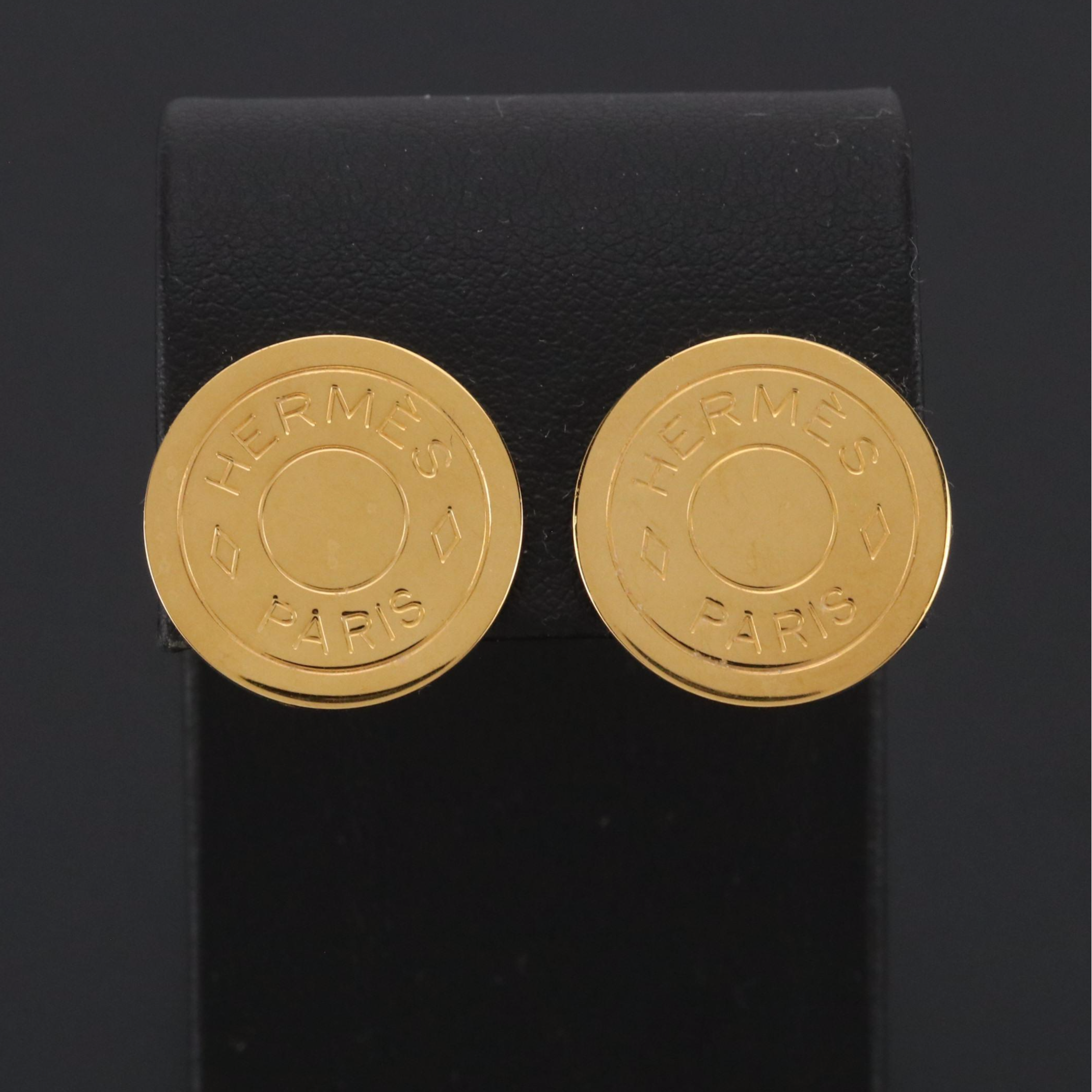 Hermès Clou de Selle Clip Earrings