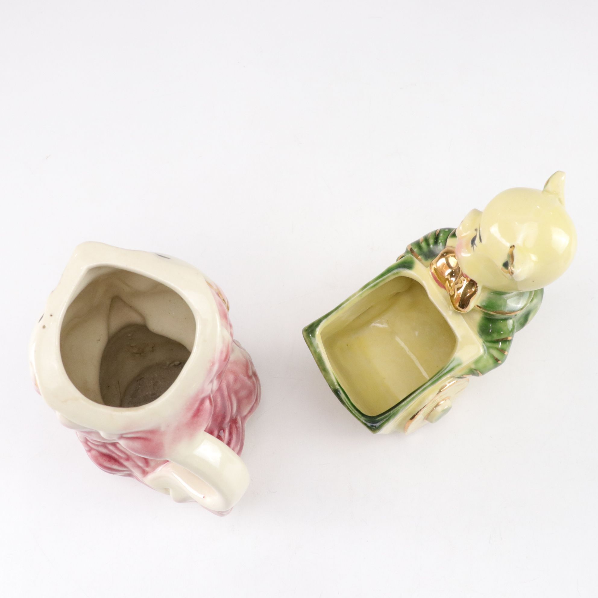 Shawnee & McCoy Pottery Porcelain Animal Planters, Mid-20th Century