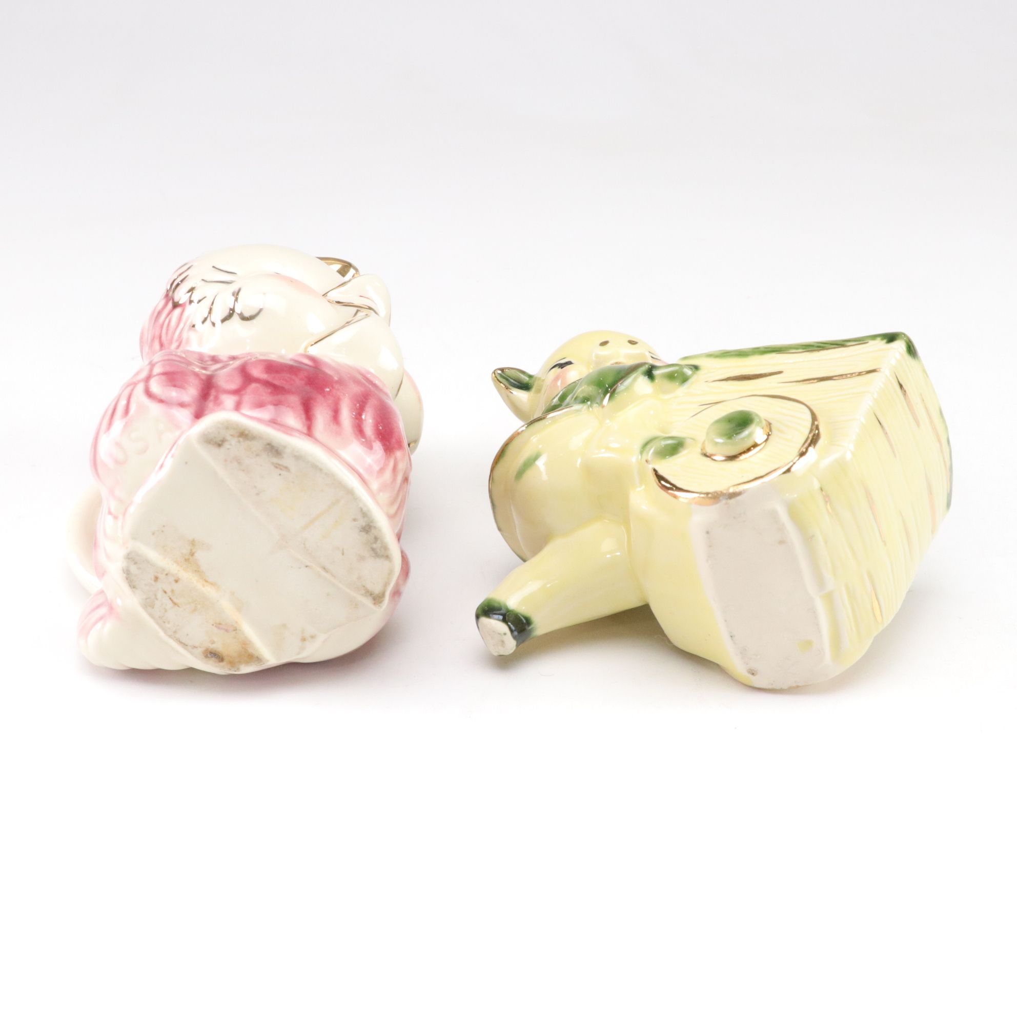 Shawnee & McCoy Pottery Porcelain Animal Planters, Mid-20th Century