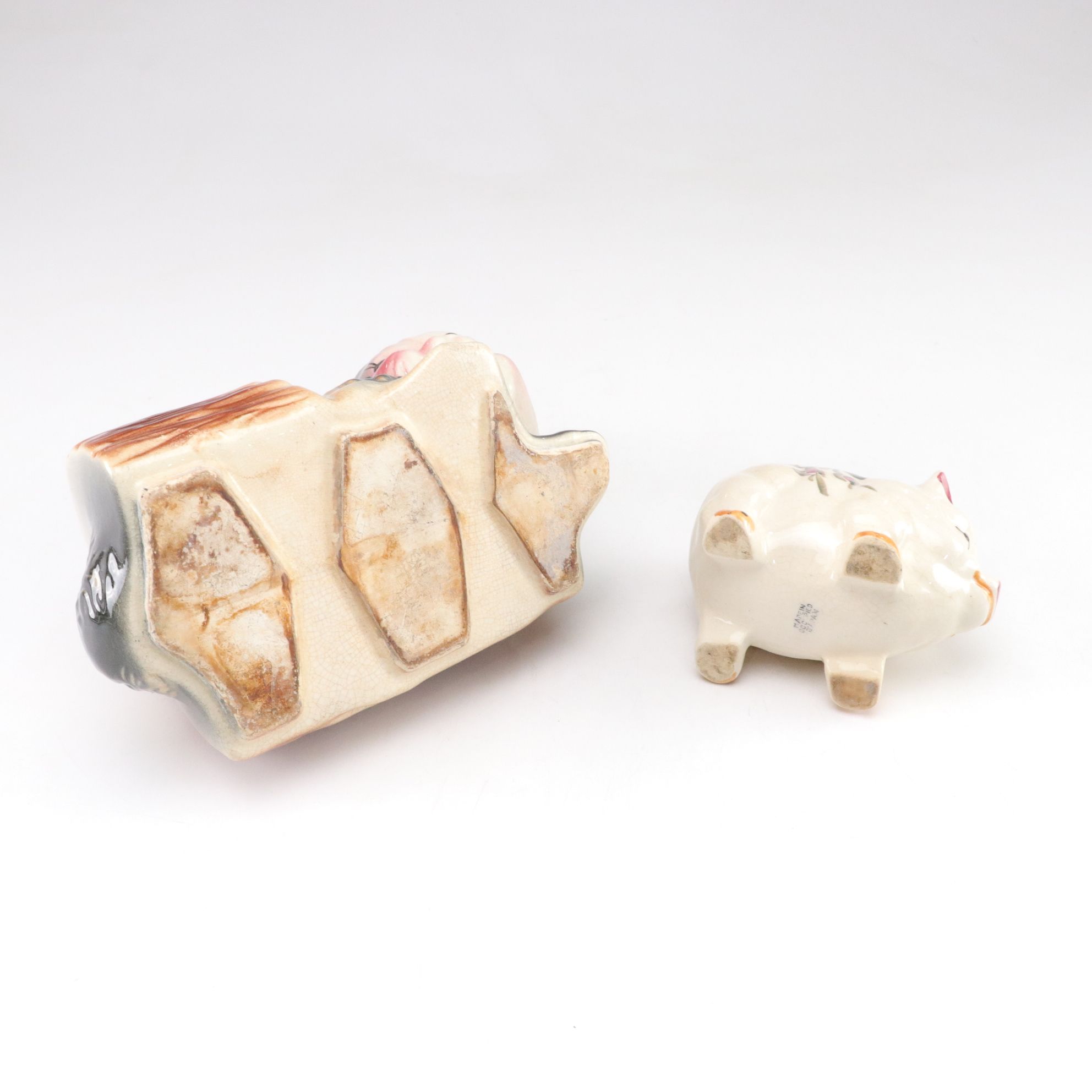 Shawnee & McCoy Pottery Porcelain Animal Planters, Mid-20th Century