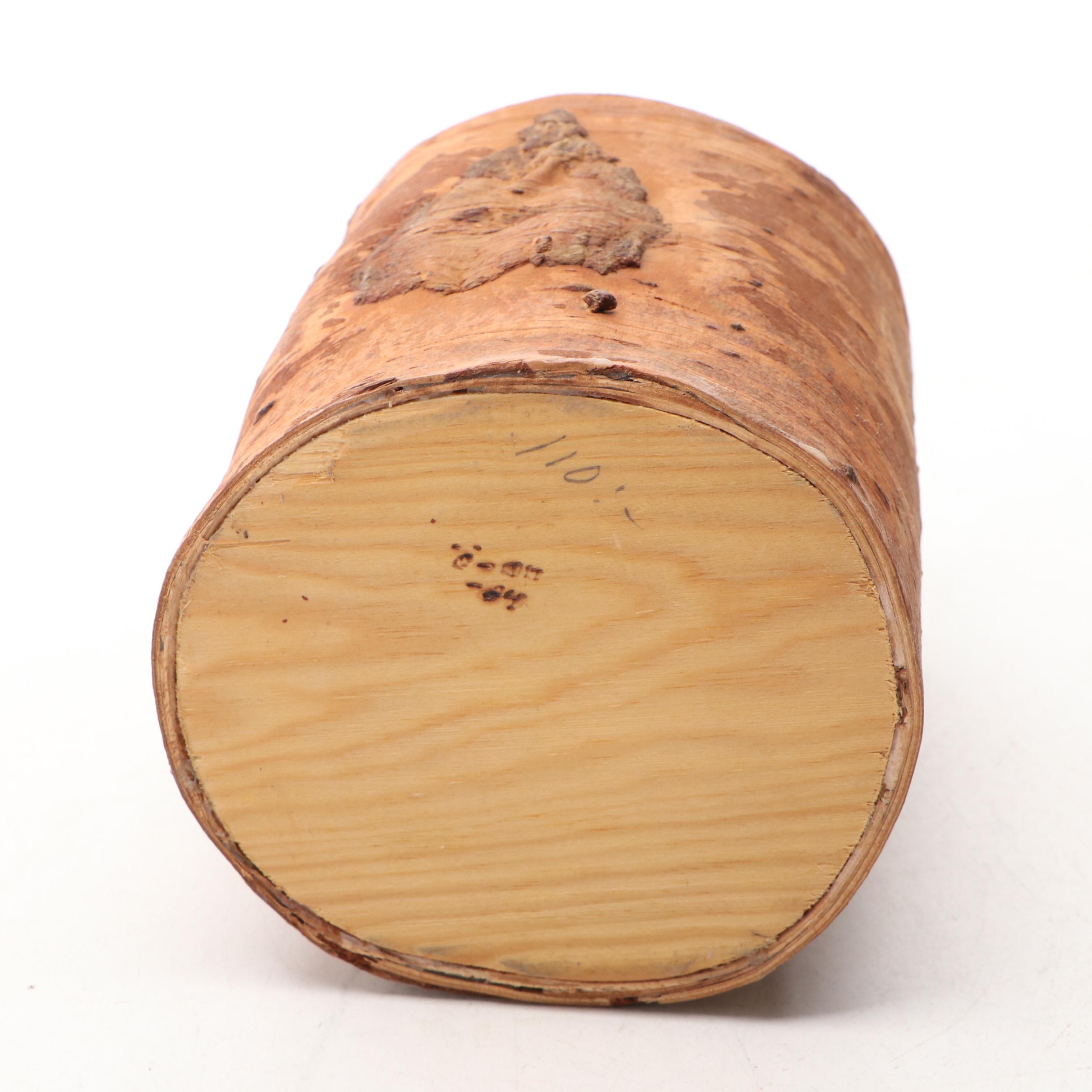 Primitive Style Birch Bark Vase