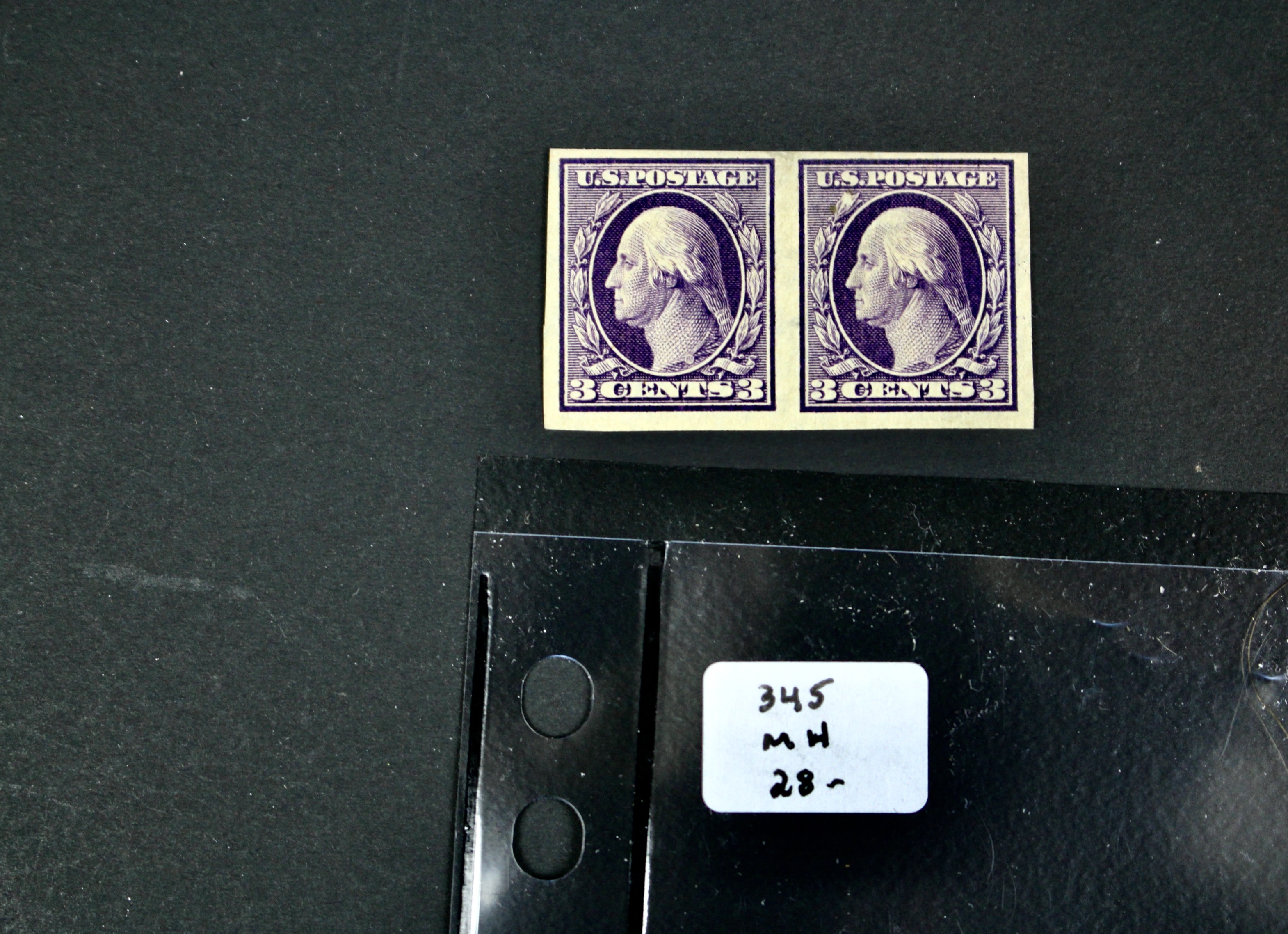 Fifteen Different Mint Condition U.S. Stamp Pairs, Scott 345 to 497