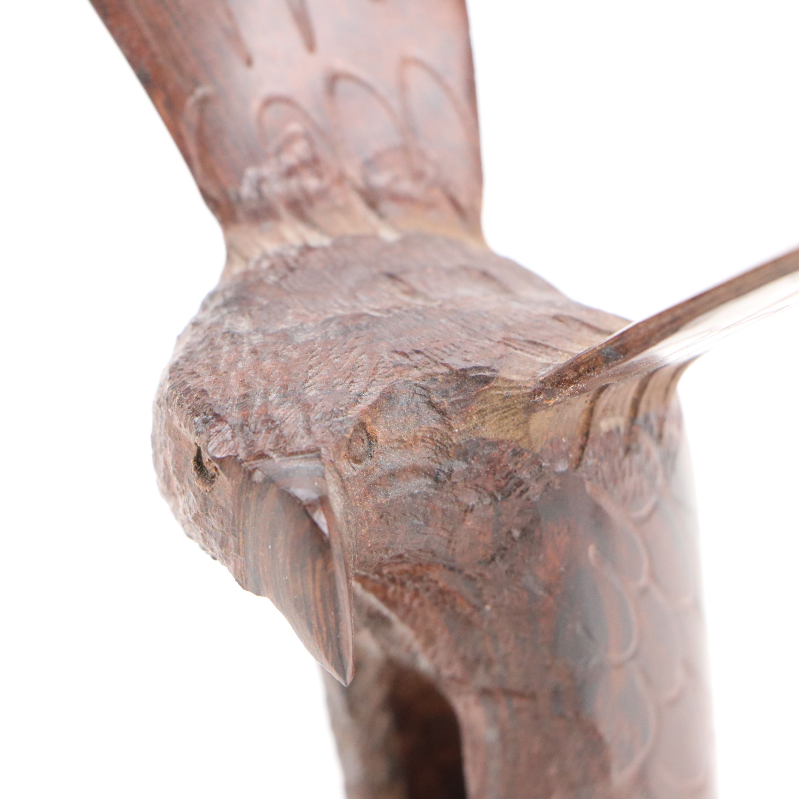 Carved Ironwood Desert Birds with Cactus Figurine