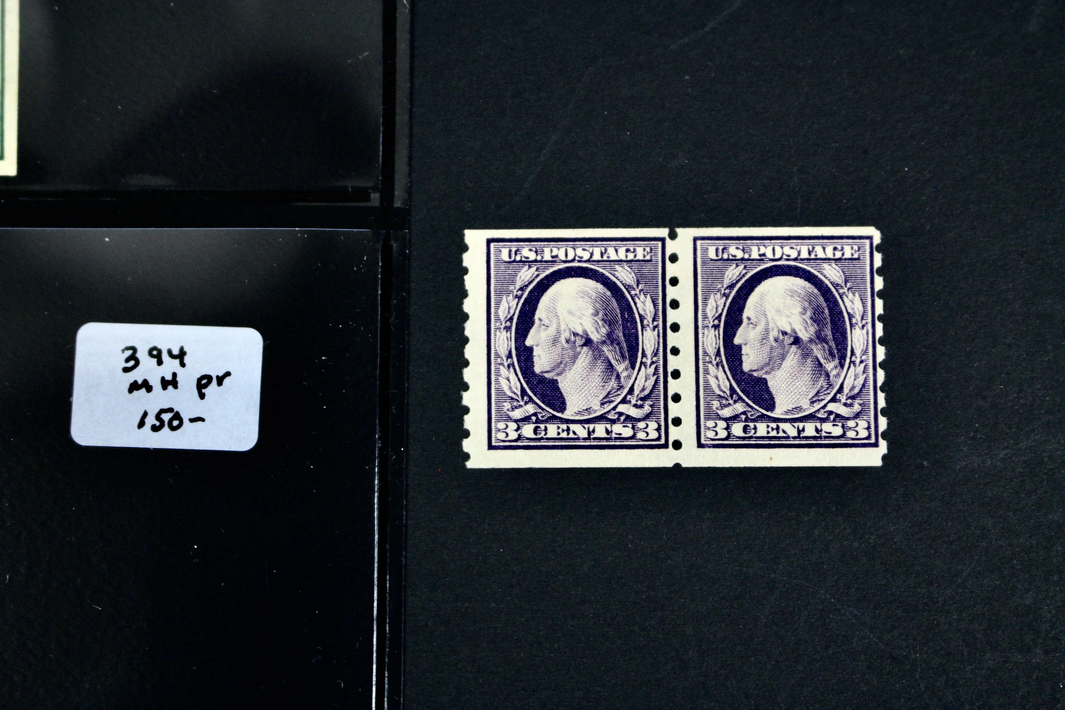 Fifteen Different Mint Condition U.S. Stamp Pairs, Scott 345 to 497