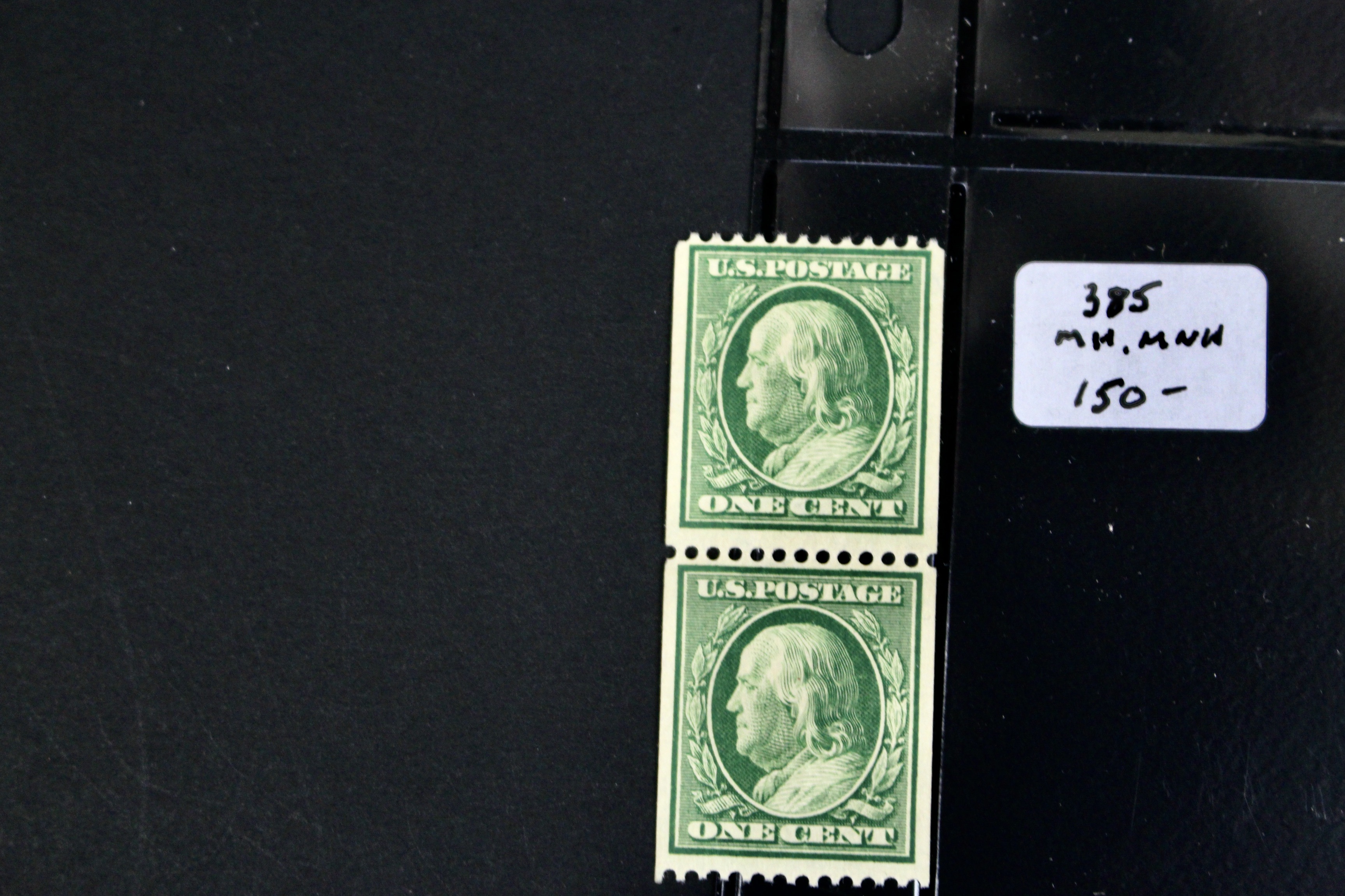 Fifteen Different Mint Condition U.S. Stamp Pairs, Scott 345 to 497