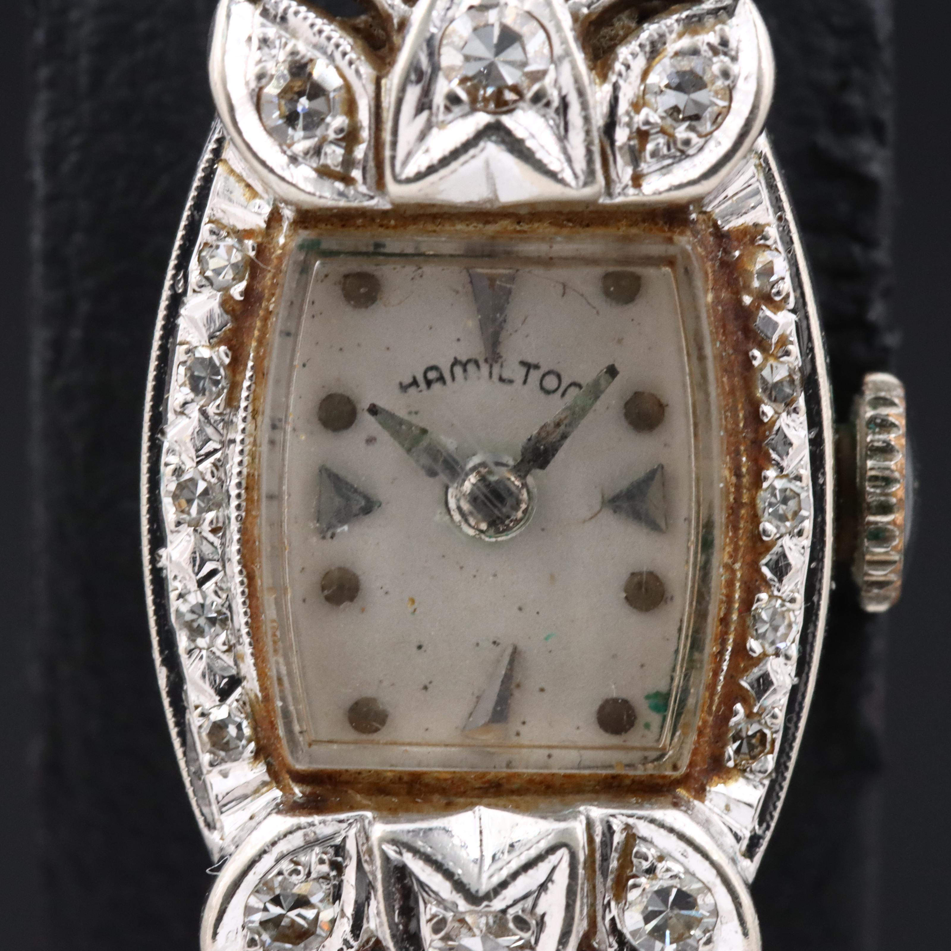 14K Hamilton Vintage Cocktail Watch