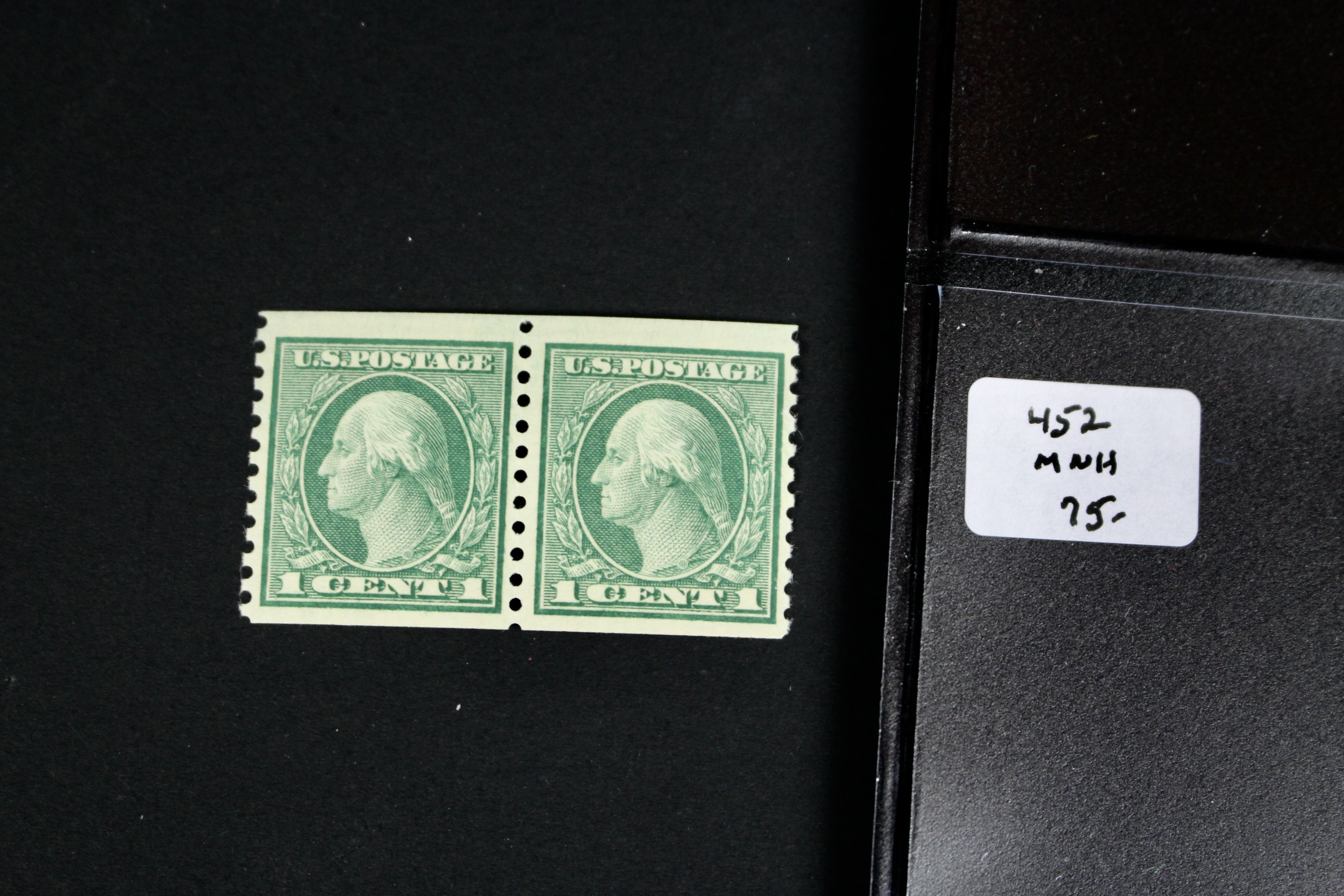 Fifteen Different Mint Condition U.S. Stamp Pairs, Scott 345 to 497