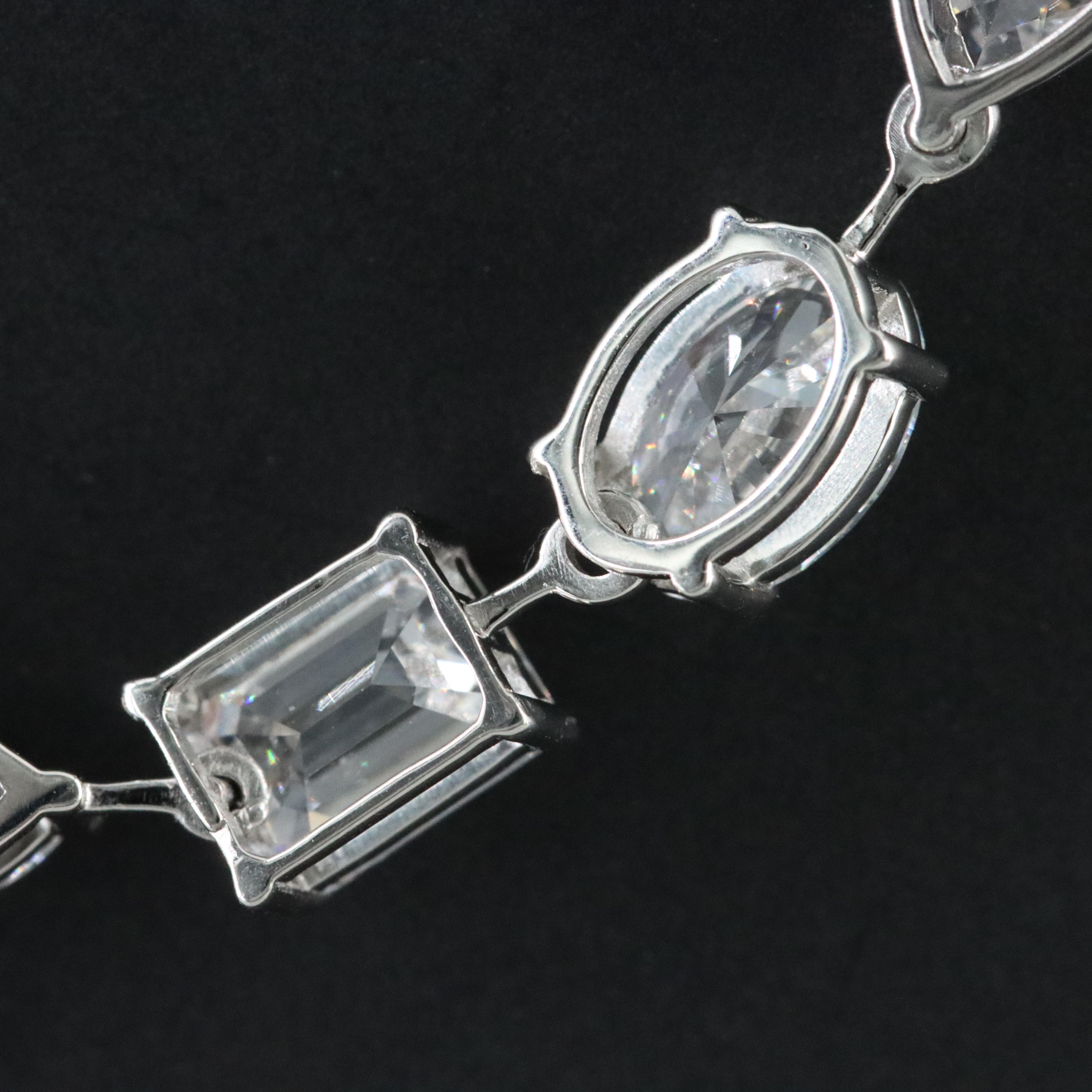 Platinum 6.75 CTW Lab Grown Diamond Necklace