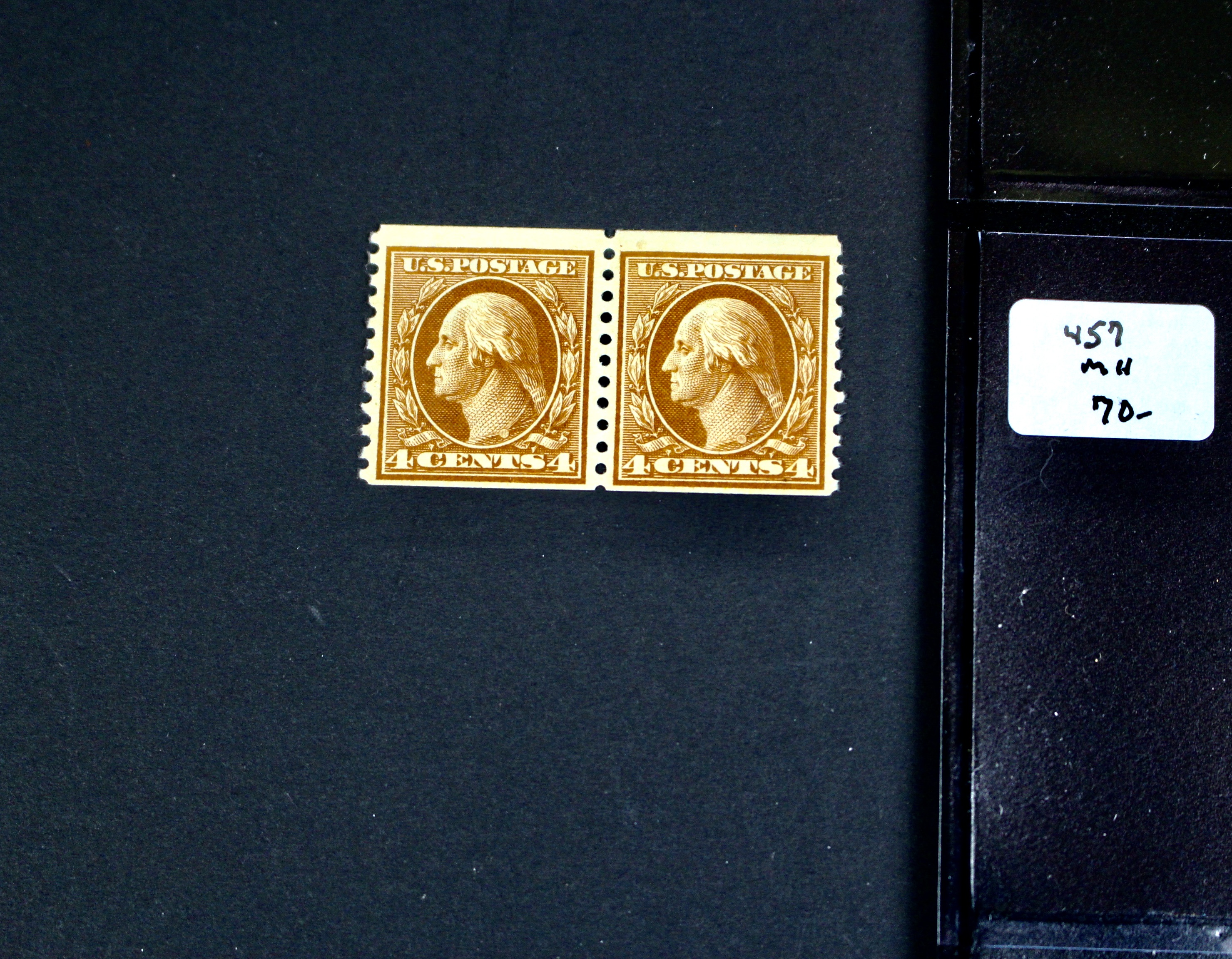 Fifteen Different Mint Condition U.S. Stamp Pairs, Scott 345 to 497