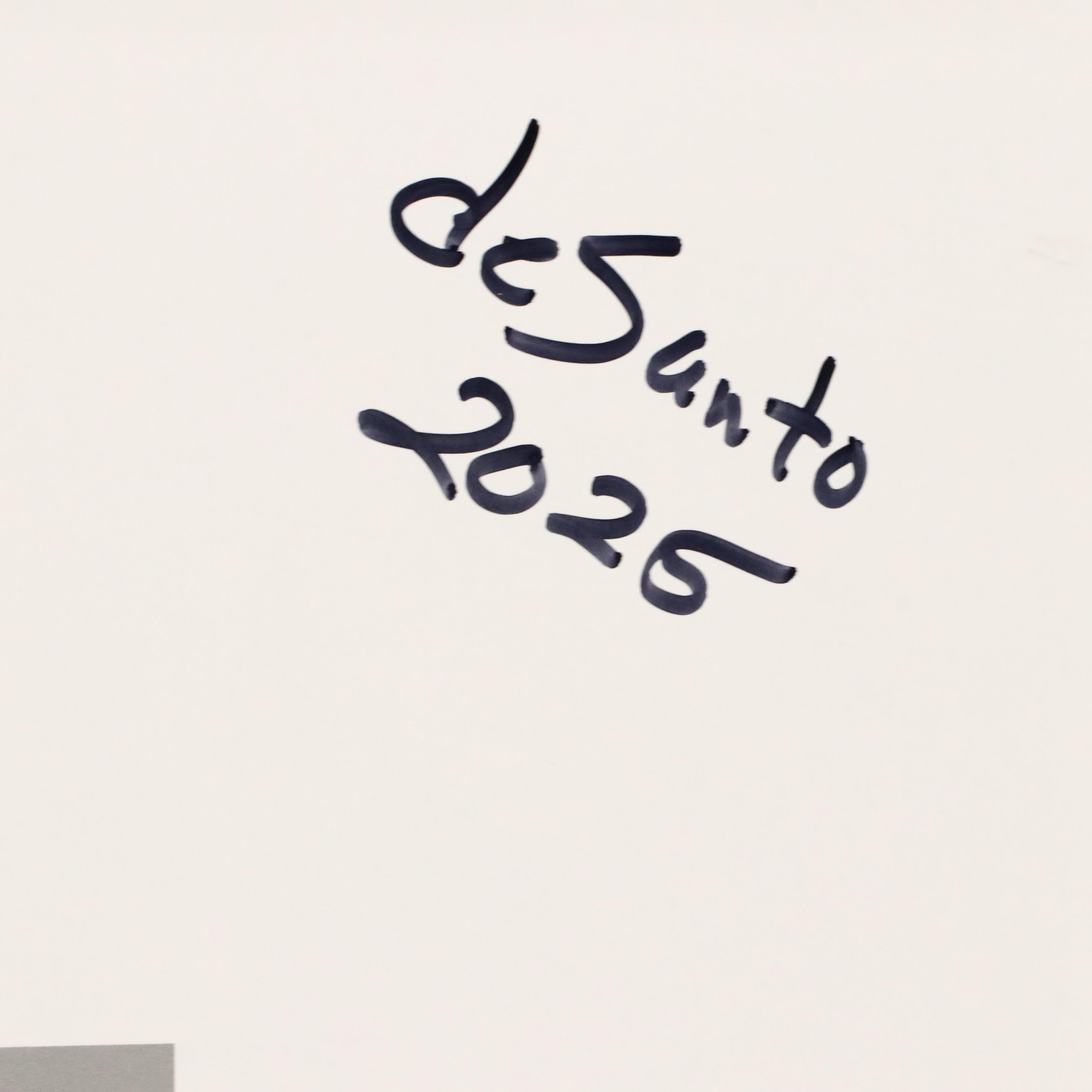 deSanto Stylized Female Nude Acrylic Portrait, 2025