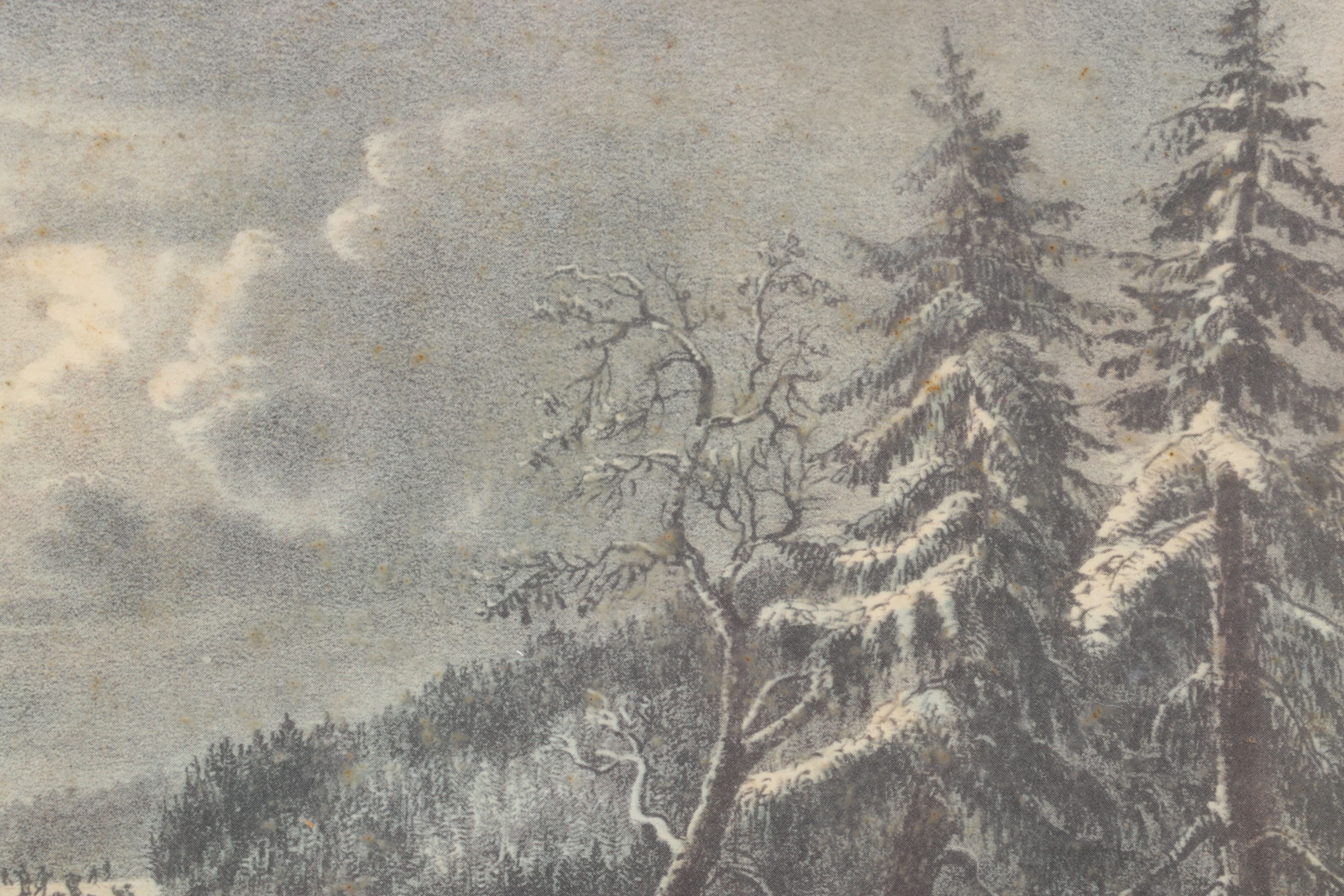 Offset Lithographs After Currier & Ives "Skating Scene - Moonlight" and Others