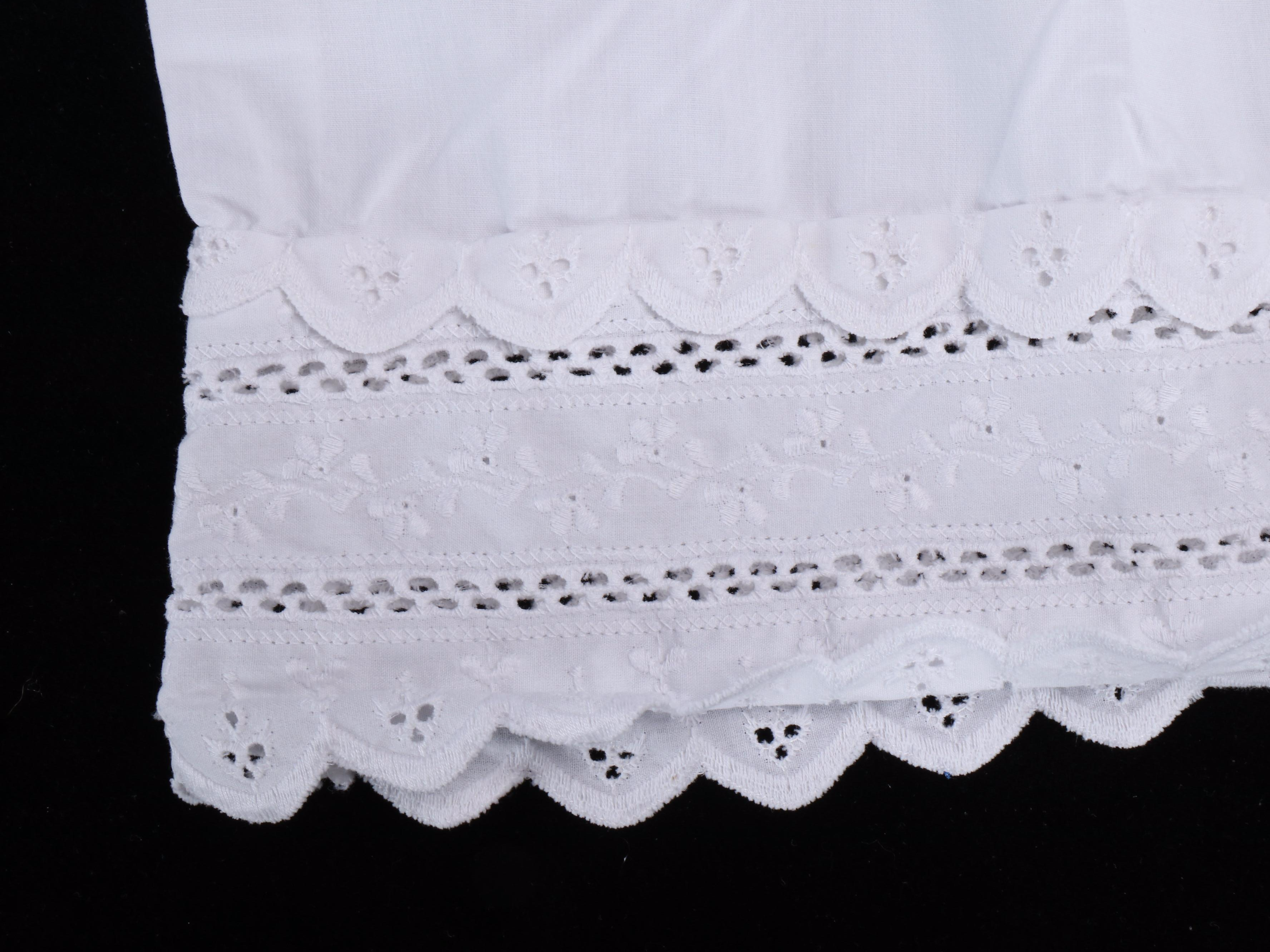 Floral Embroidered with Other White Table Linens