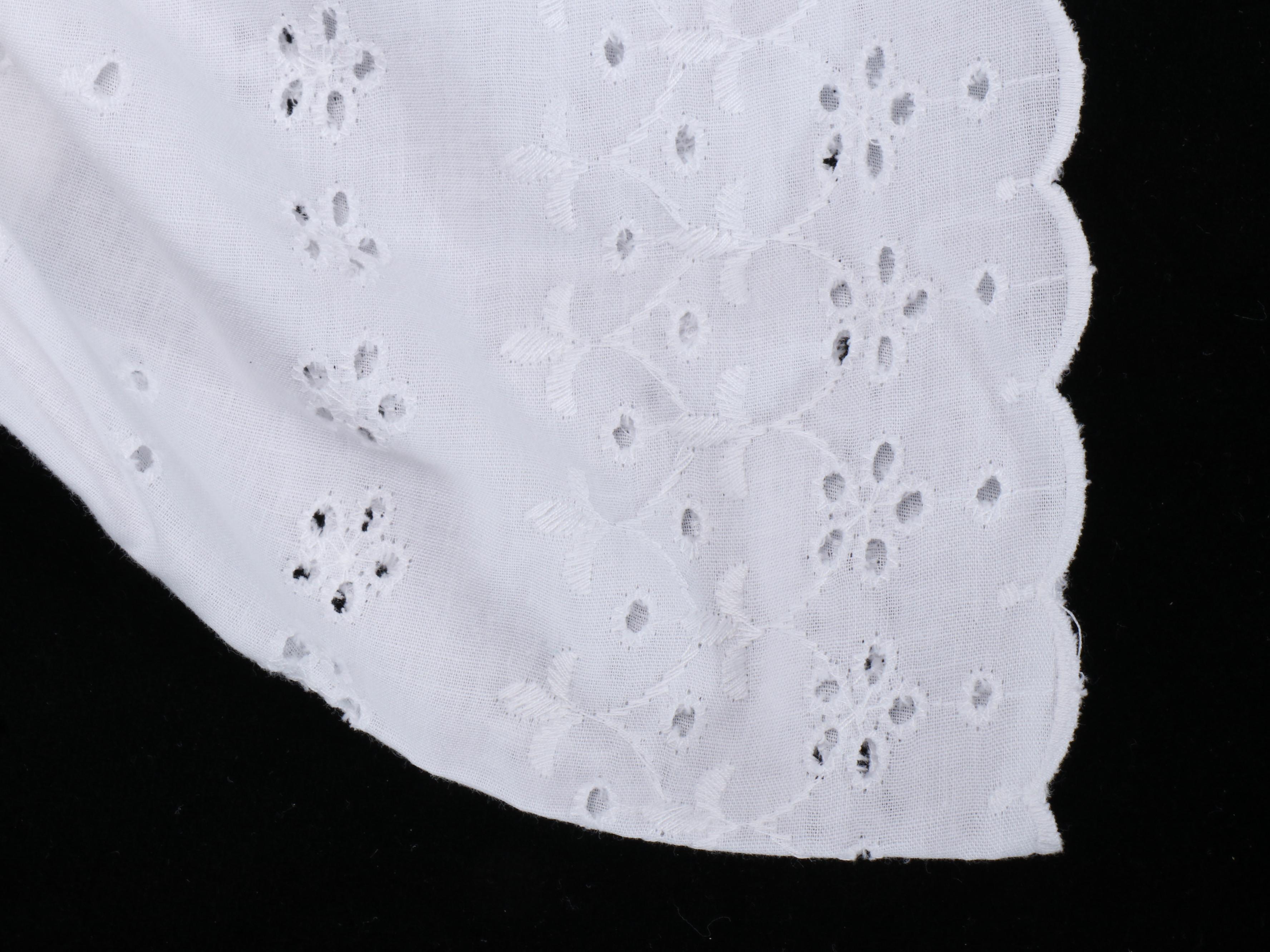 Floral Embroidered with Other White Table Linens