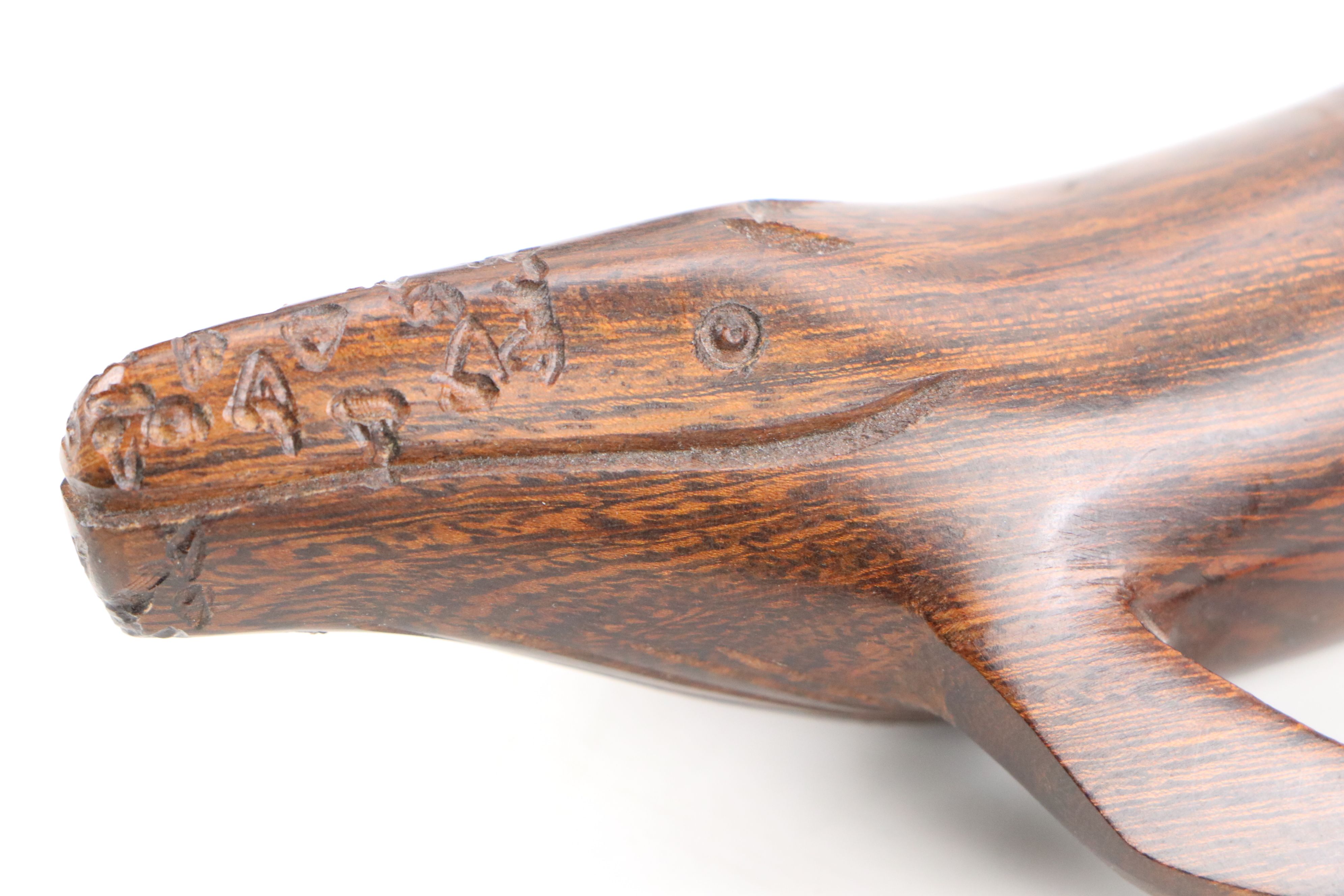 Carved Ironwood Seal and Other Animal Figurines