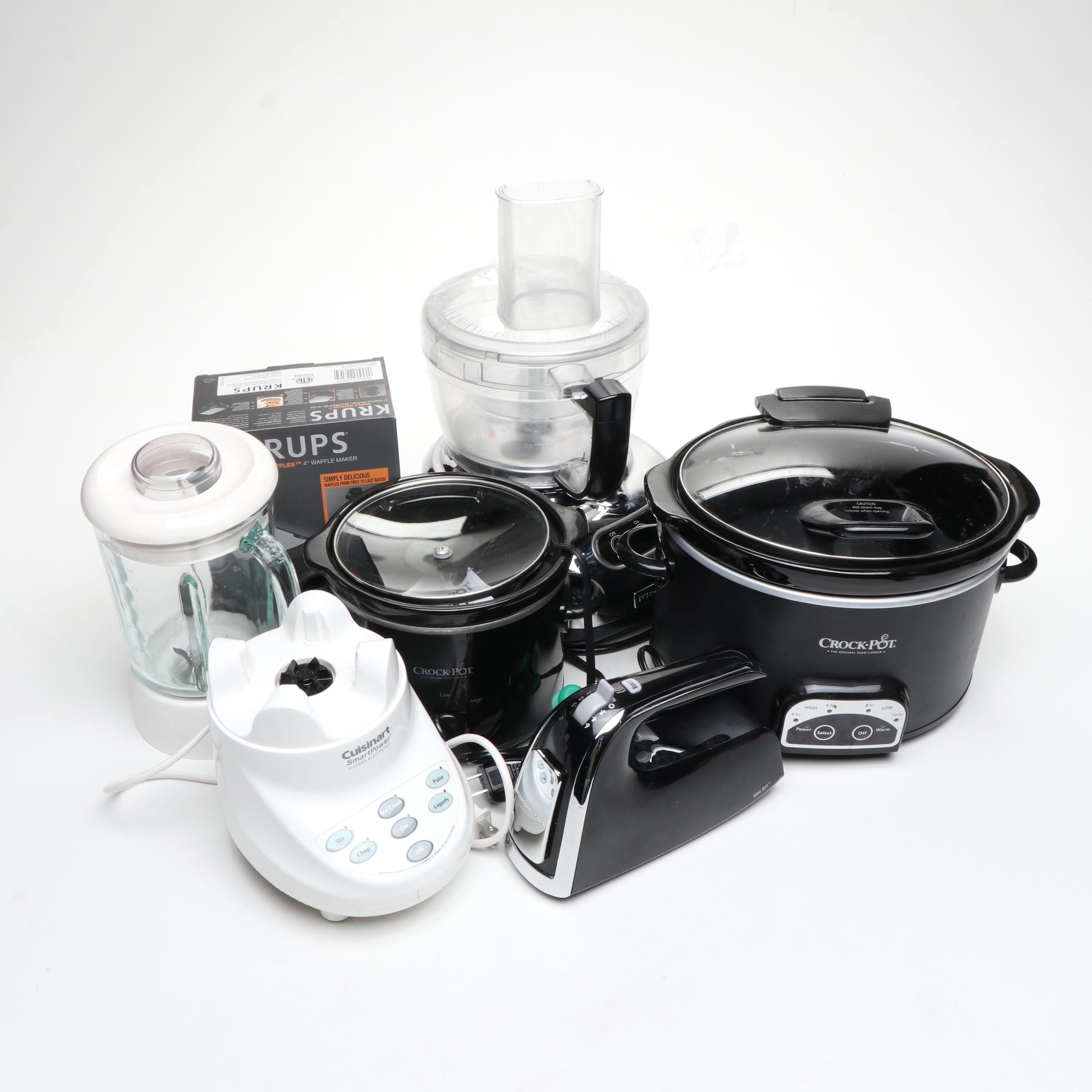 Crock-Pots with KitchenAid Food Processor and Other Kitchen Appliances