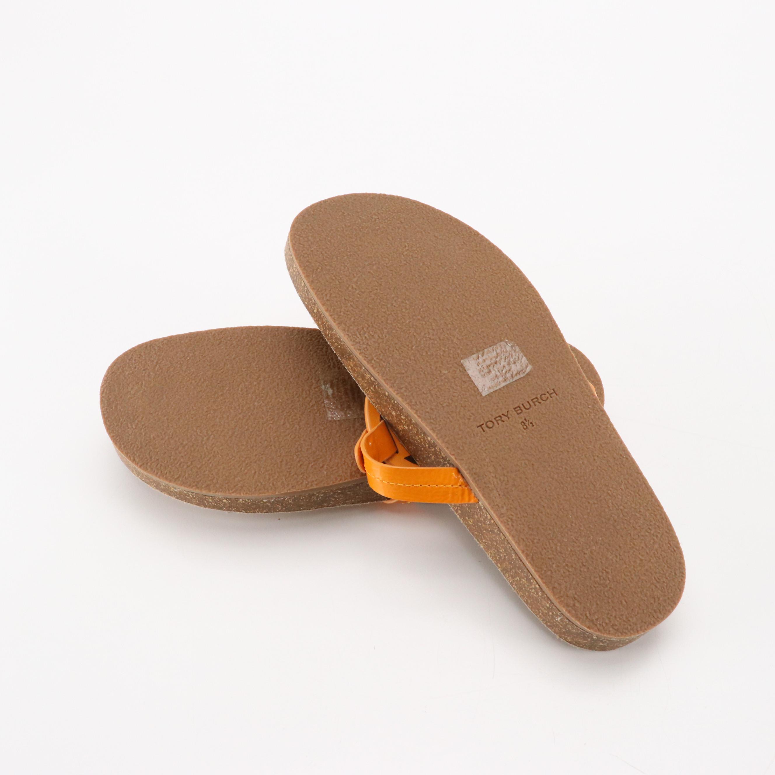 Tory Burch Jelly Thong-Strap Flip Flops and Cork-Sole Sandals